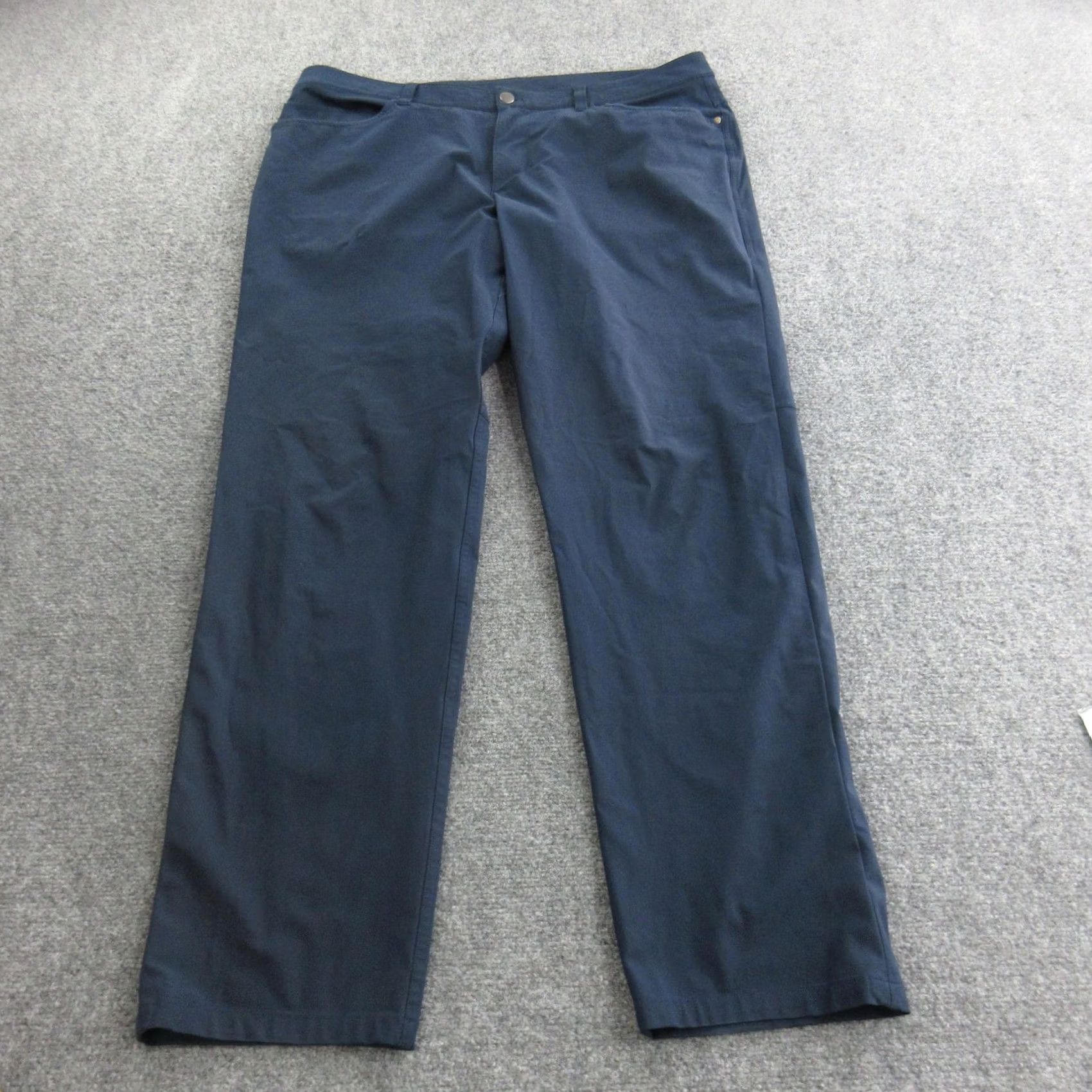 Lululemon Lululemon Pants Men 36x32 Blue Flat Front Chino Straight Leg Casual Pockets Size US 36 / EU 52 - 2 Thumbnail