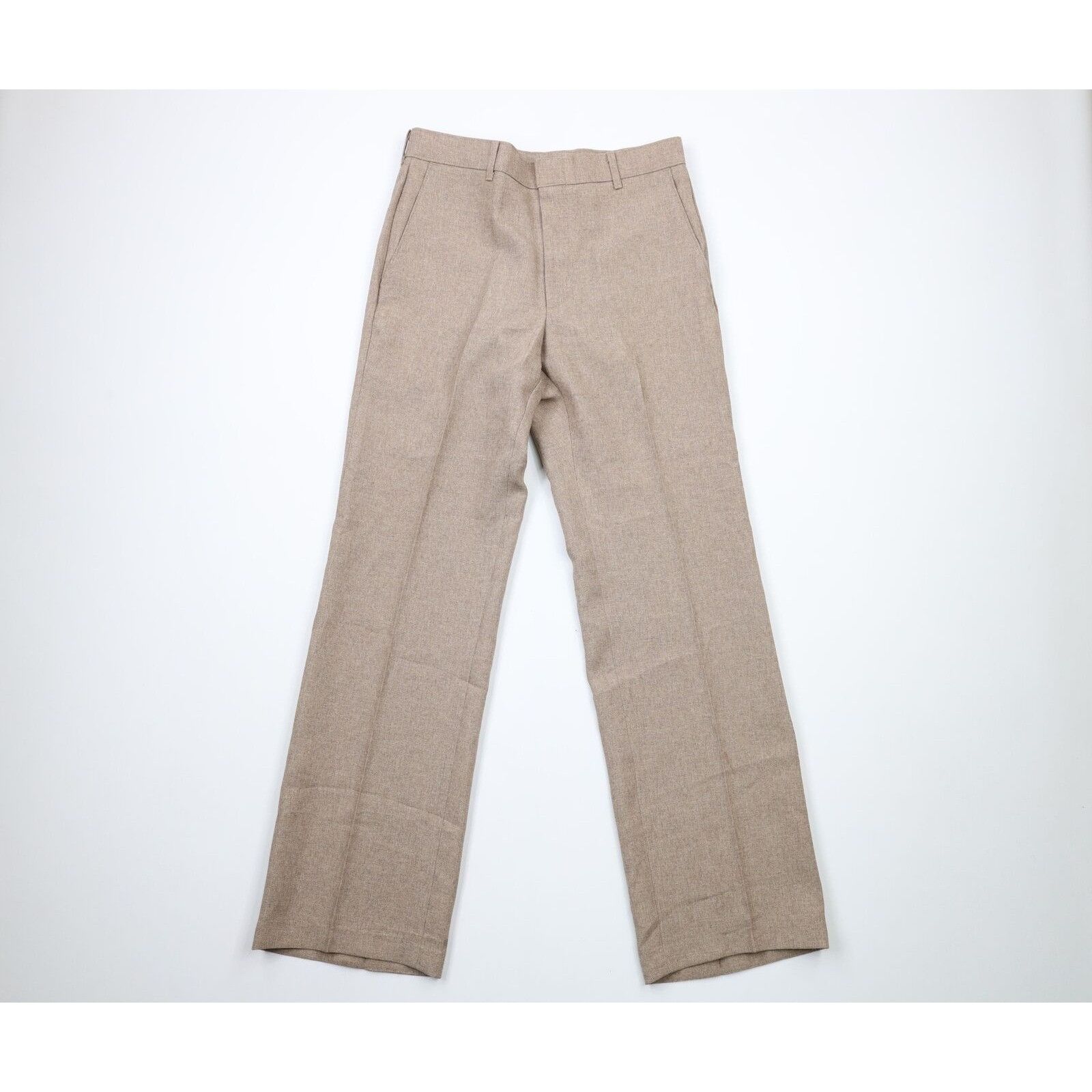 image of Levis x Vintage 70's Knit Wide Leg Bell Bottoms Chino Pants in Beige, Men's (Size 32)