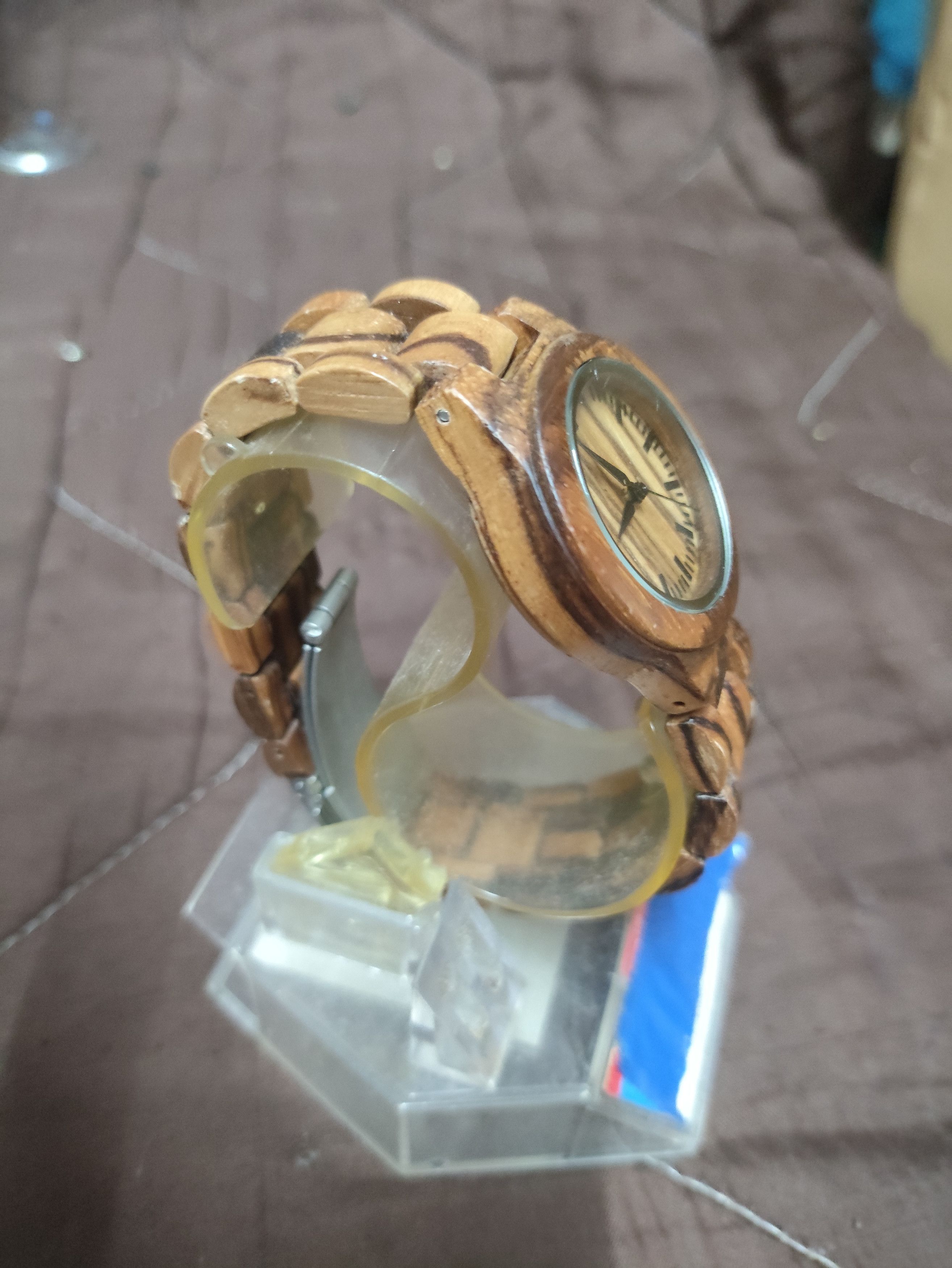 Vintage Retro Vintage FULLY Wood Watch Material (Handmade Design) Size ONE SIZE - 4 Thumbnail