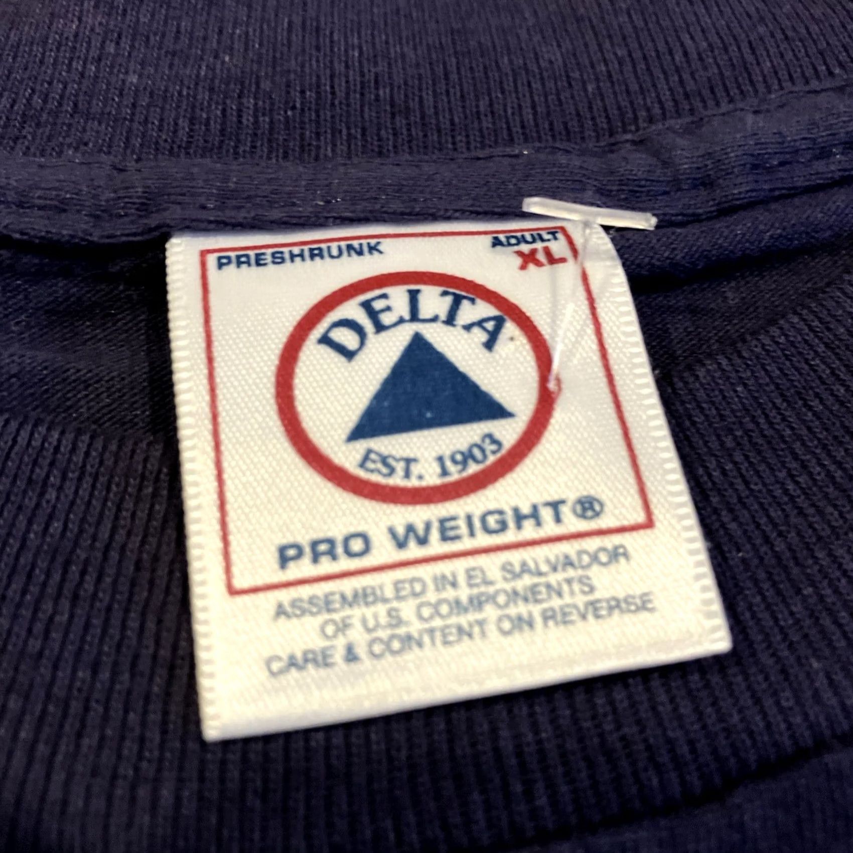 Delta VINTAGE Delta Athletic Department Long Sleeve T Shirt XL Men Blue Cotton Crew Neck Size US XL / EU 56 / 4 - 3 Thumbnail