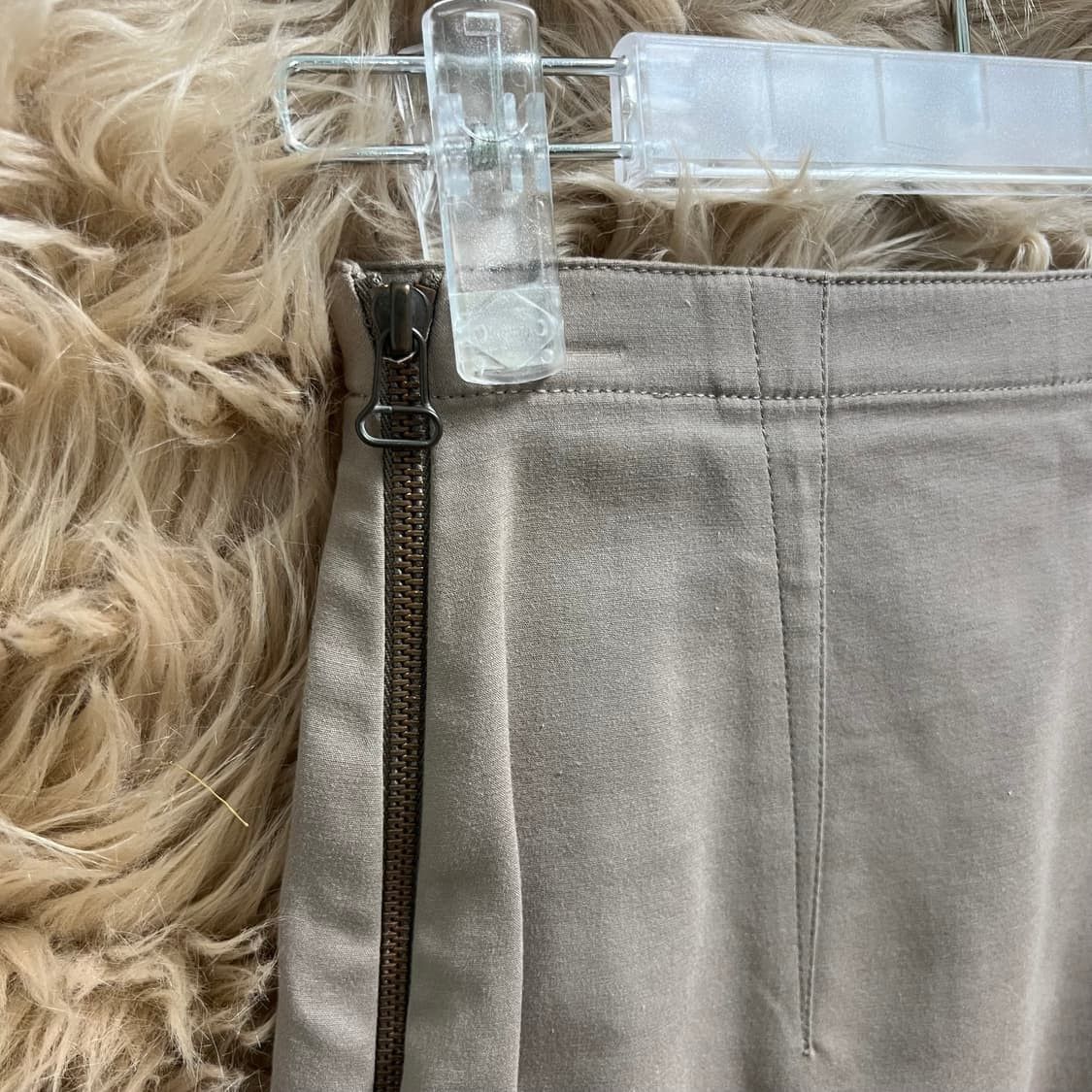 Alexander Wang Alexander Wang side zipper skirt beige Size 25" / US 0 / IT 36 - 3 Thumbnail