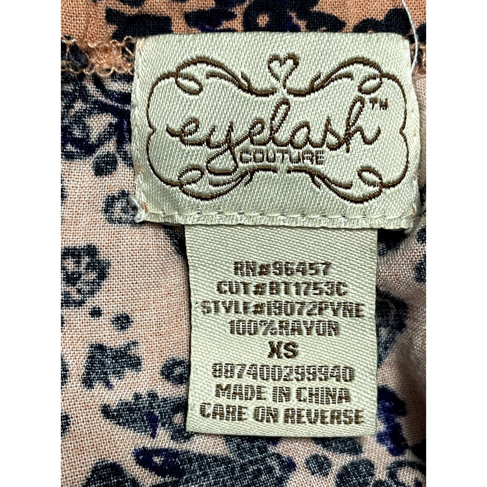 Other Eyelash Camisole Top Geometric Spaghetti Straps Multi XS Size XS / US 0-2 / IT 36-38 - 7 Thumbnail