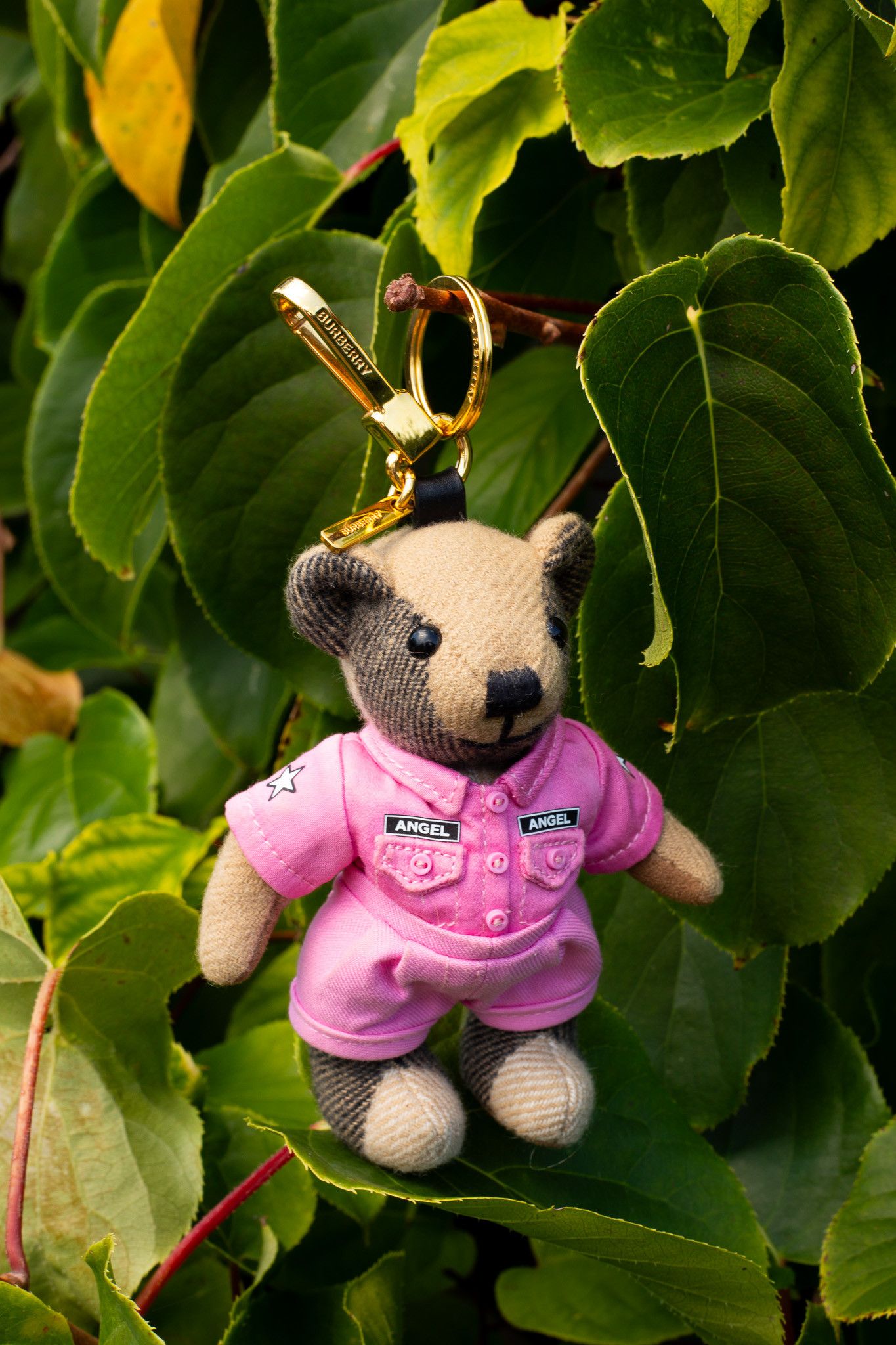 Burberry Cashmere Thomas Angel Jacket Teddy Bear Keychain Charm Pink Size ONE SIZE - 5 Thumbnail