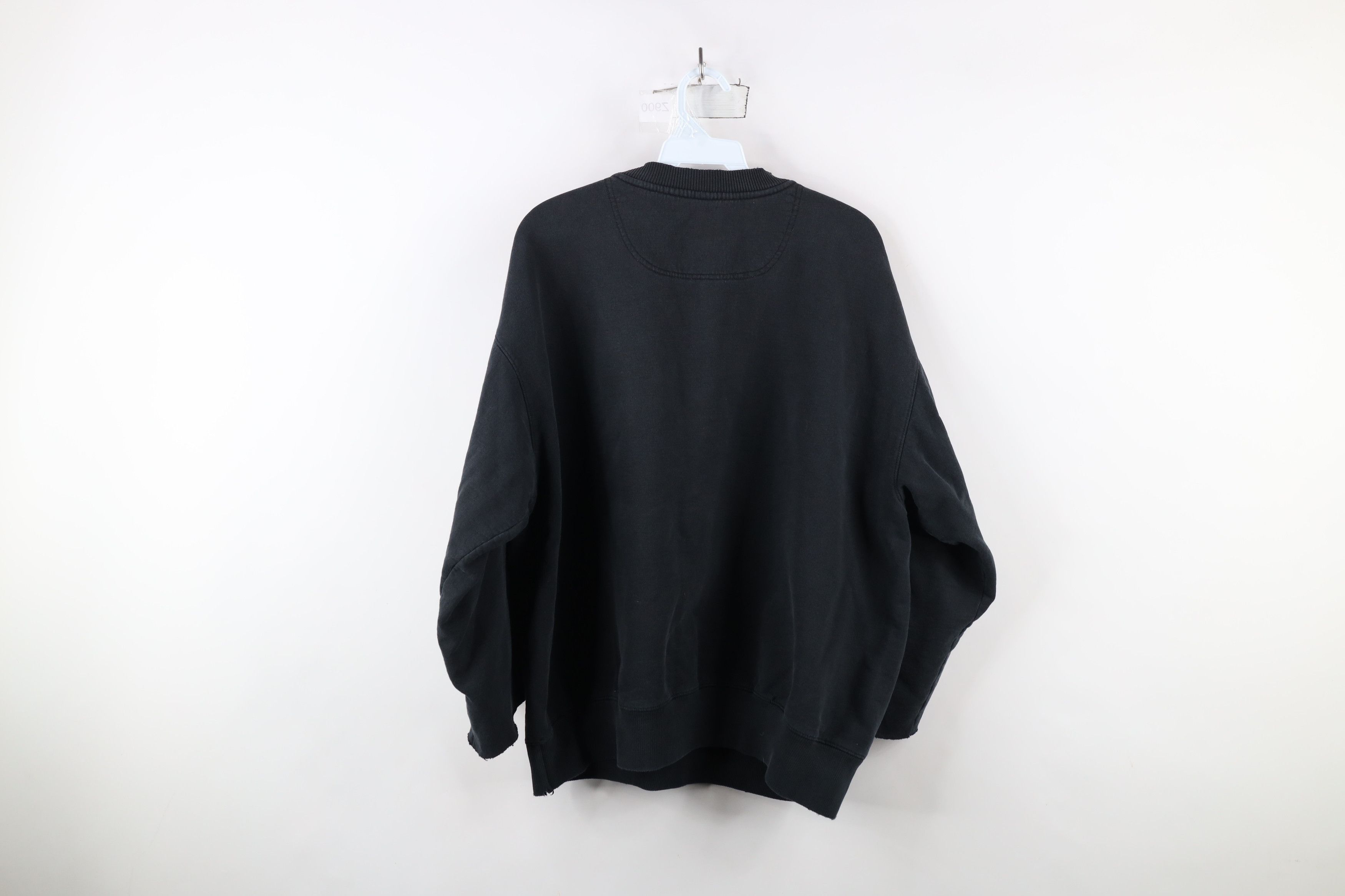 Champion × Vintage Vintage 90s Champion Cut Off Crewneck Sweatshirt Black Size US L / EU 52-54 / 3 - 12 Thumbnail