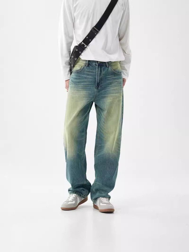 Vintage Men's American Retro Straight-Leg Jeans with Whiskering Size US 32 / EU 48 - 3 Thumbnail