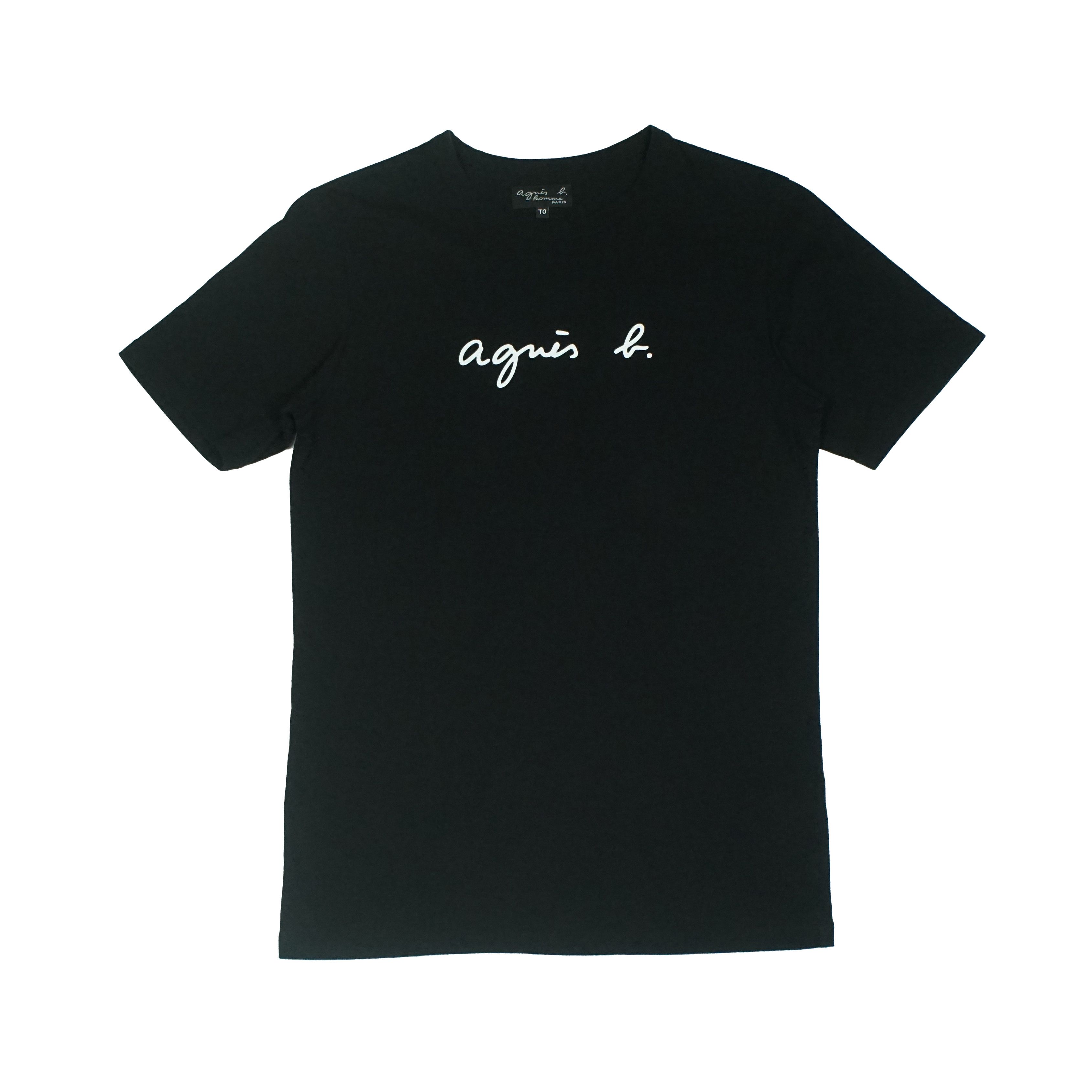 agnes b. *NoTariff Agnes B Homme Logo T-Shirt Size US XS / EU 42 / 0 - 1 Thumbnail