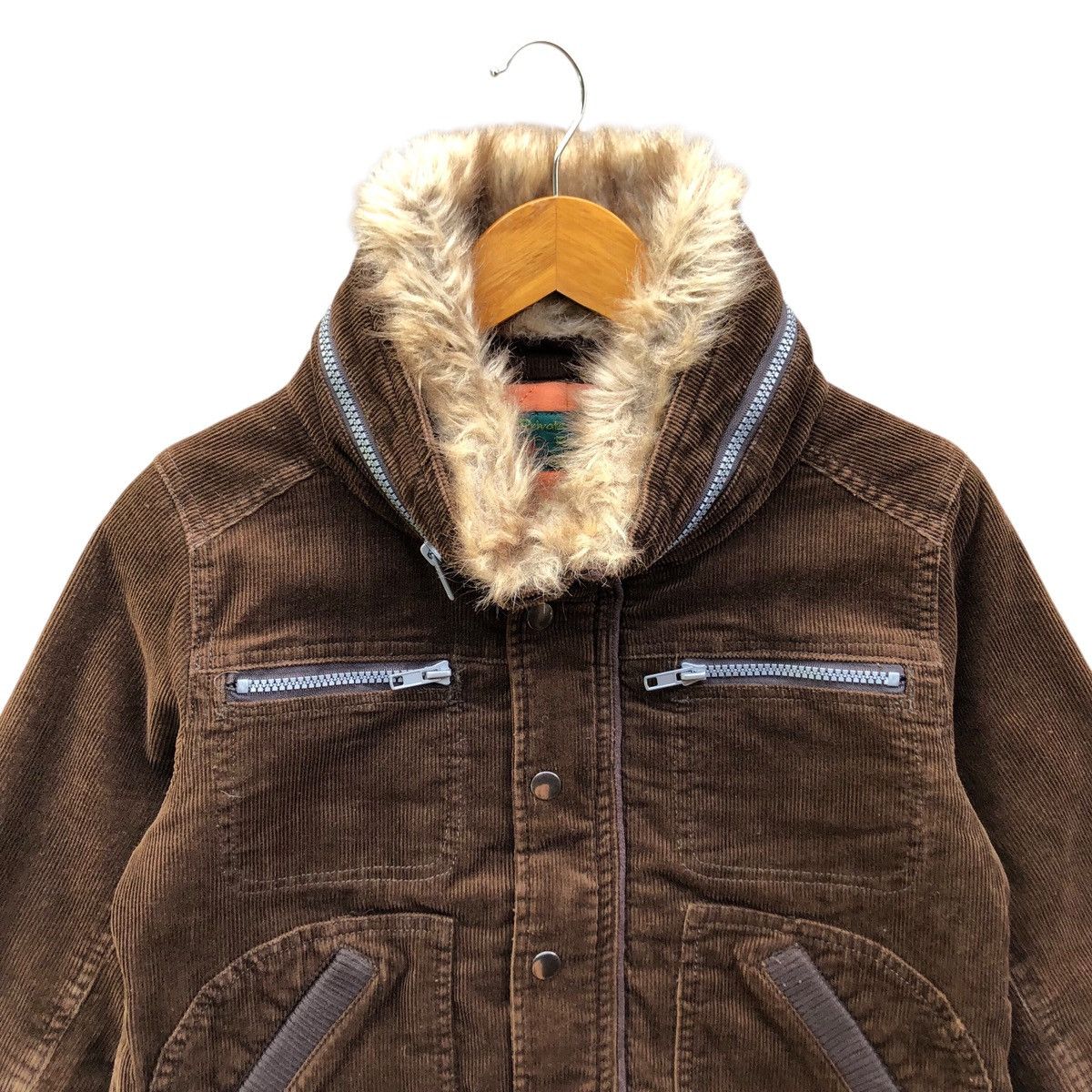 Tornado Mart 2000s japanese PRD corduroy faux fur bomber jacket Size US S / EU 44-46 / 1 - 3 Thumbnail