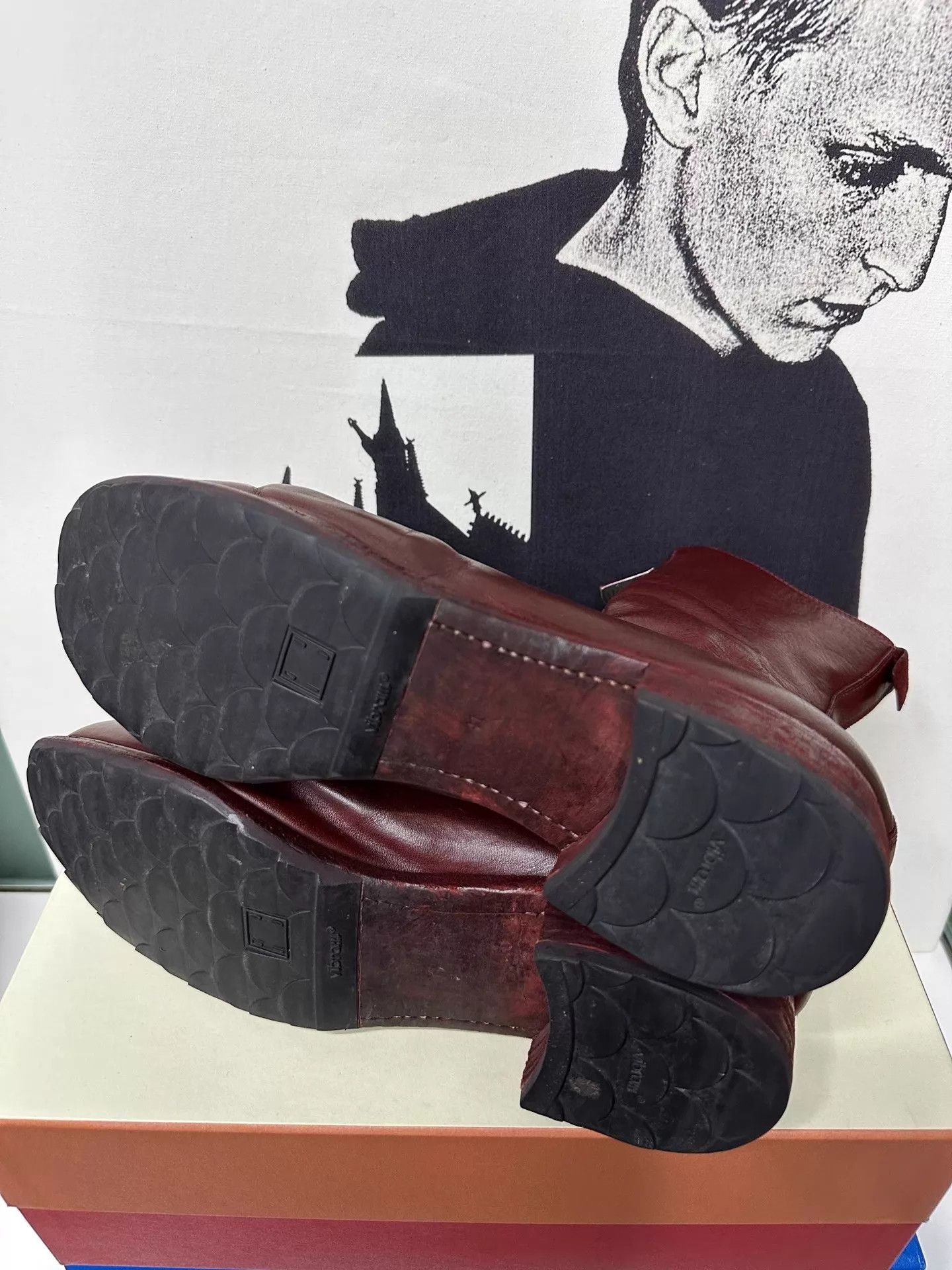 Guidi Guidi Red Distressed Horsehide Boots Size US 9 / EU 42 - 4 Thumbnail