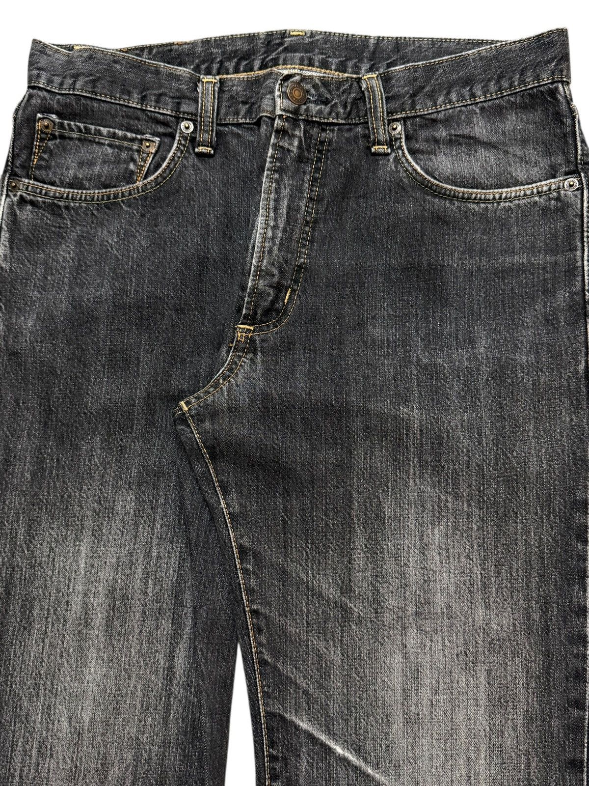 Edwin Vintage 90s Japan Edwin 403 Denim Faded Wash Straight Leg Size US 33 - 3 Thumbnail