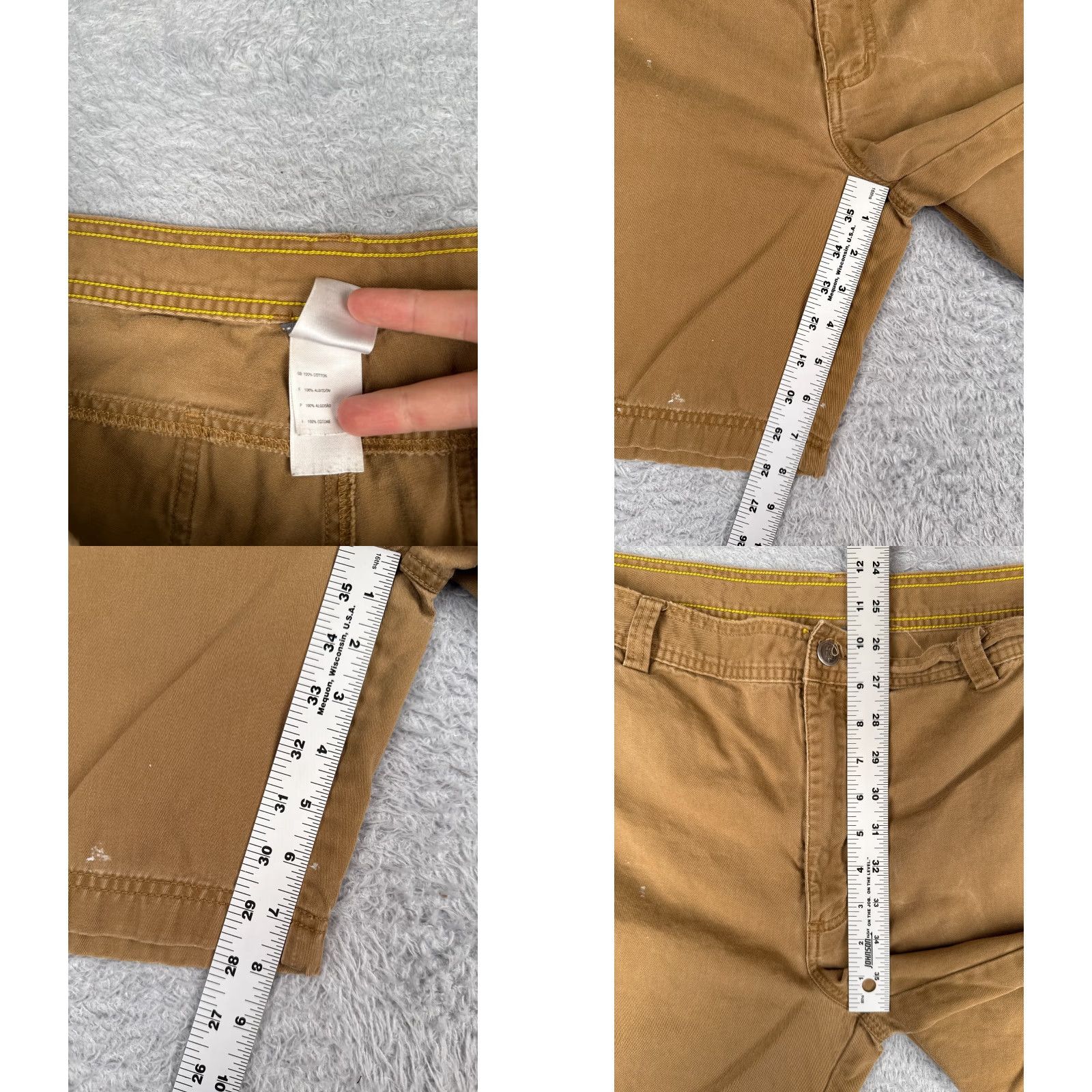 The North Face The North Face Shorts Men 40 Brown Chino 100% Cotton Twill Cargo Pocket Regular Fit Casual Shorter Length 10 in Vintage: No Size US 40 / EU 56 - 8 Thumbnail
