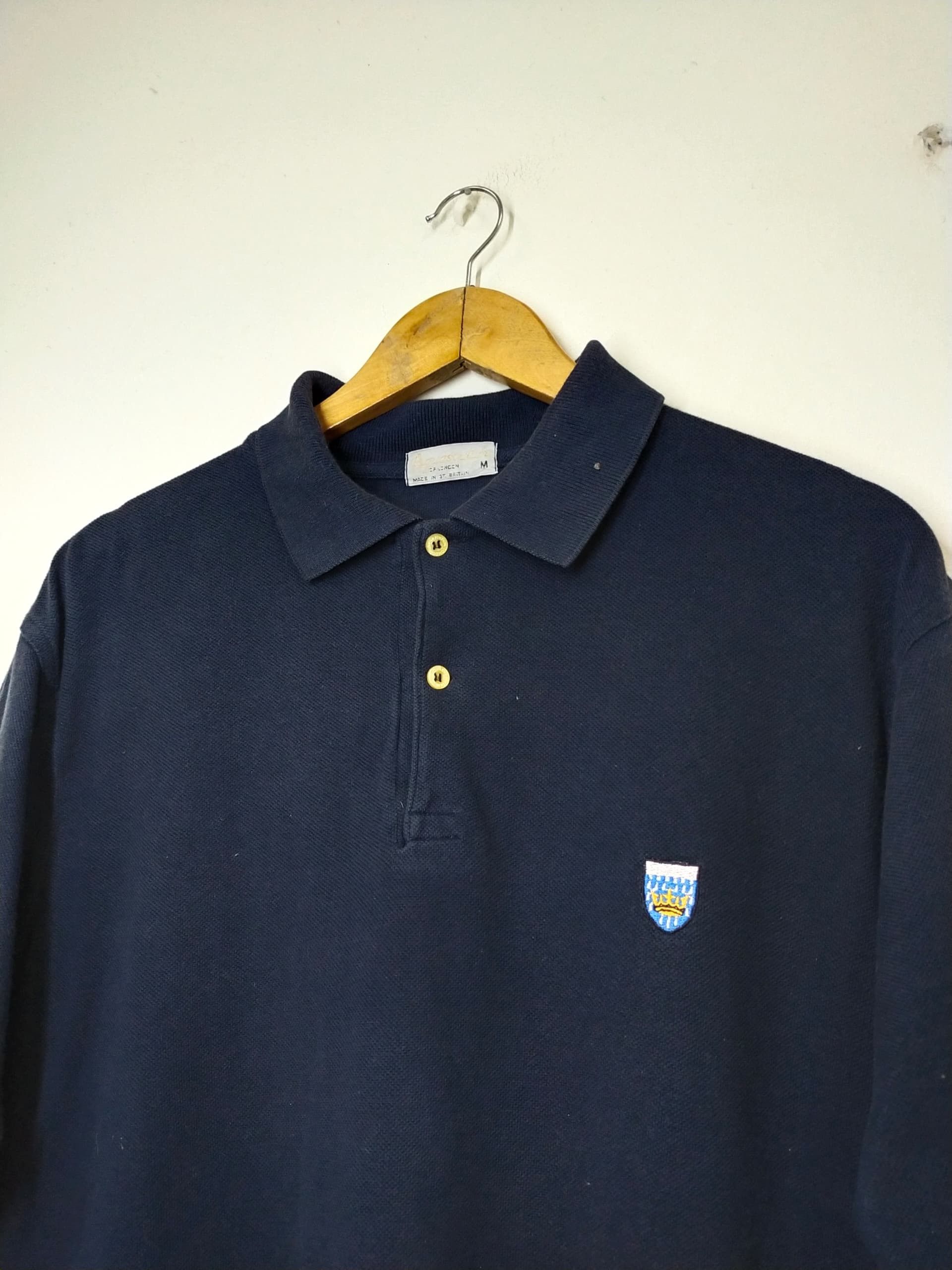 Aquascutum Vintage Aquascutum Made in England Collar t shirt Size US M / EU 48-50 / 2 - 6 Thumbnail