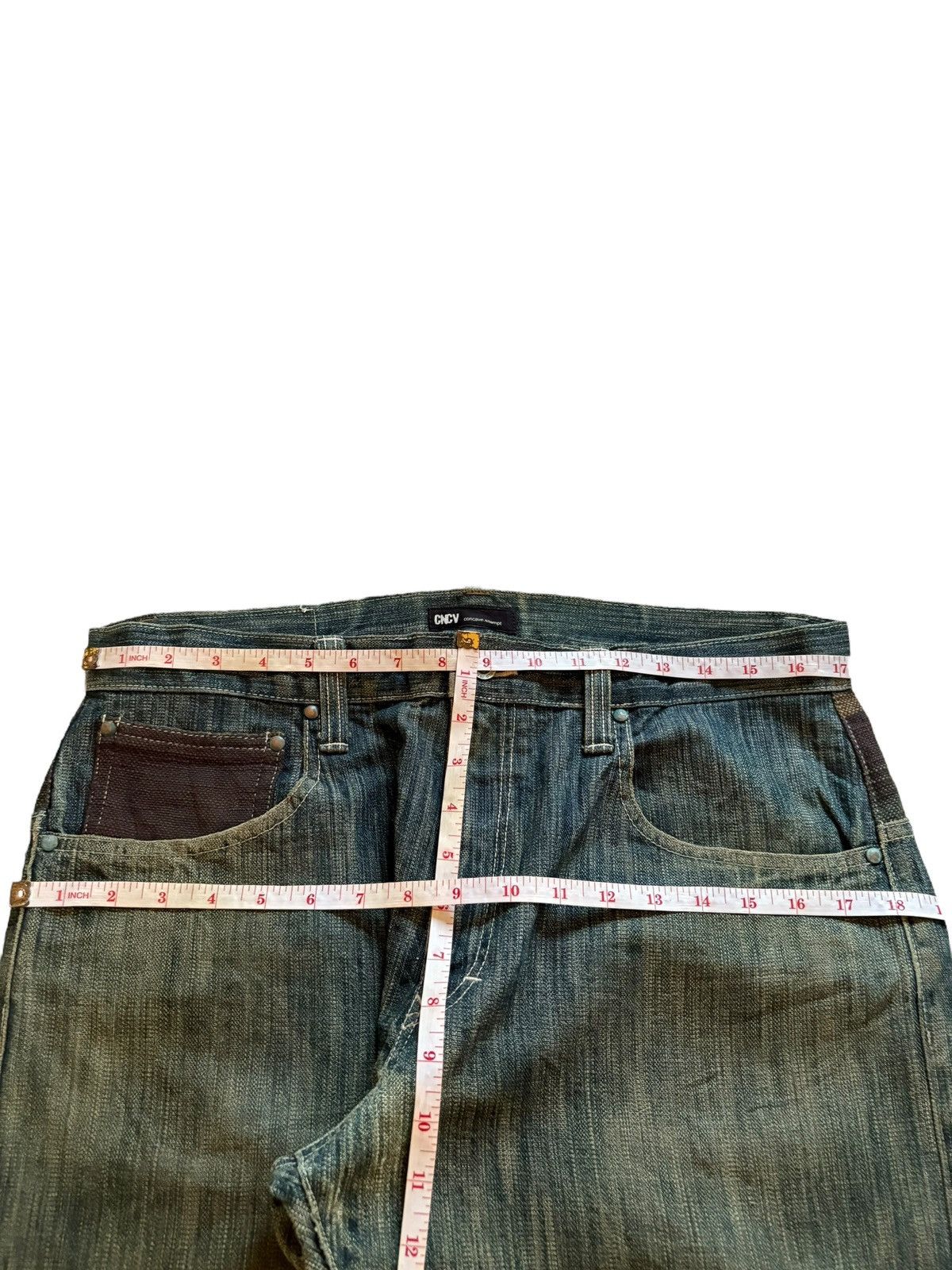 Japanese Brand Vintage Japanese Brand Rusty Mud Wash Loose Baggy Jeans Size US 34 / EU 50 - 13 Thumbnail