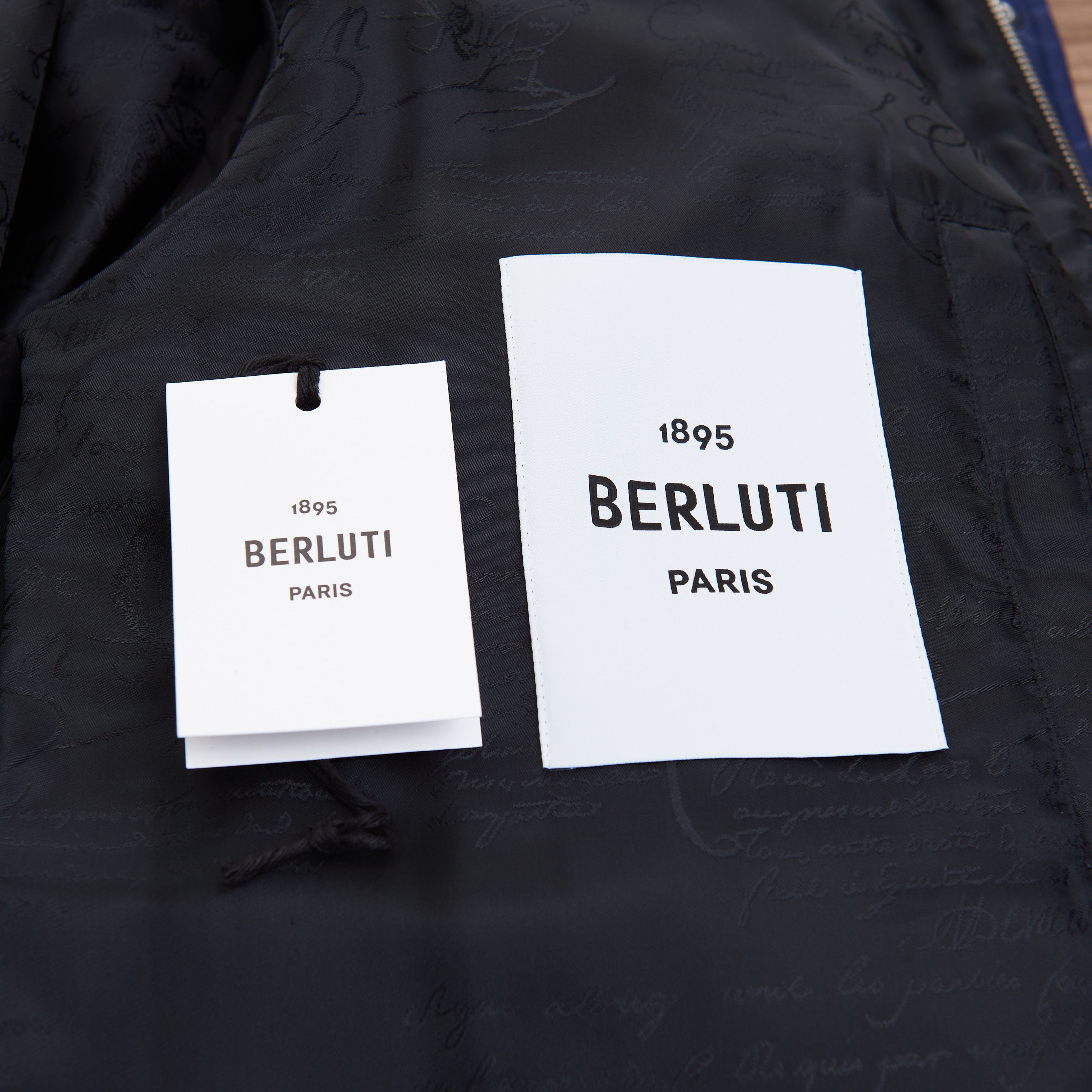 Berluti Scritto Down Jacket In Dark Indigo Blue Size US XL / EU 56 / 4 - 10 Thumbnail