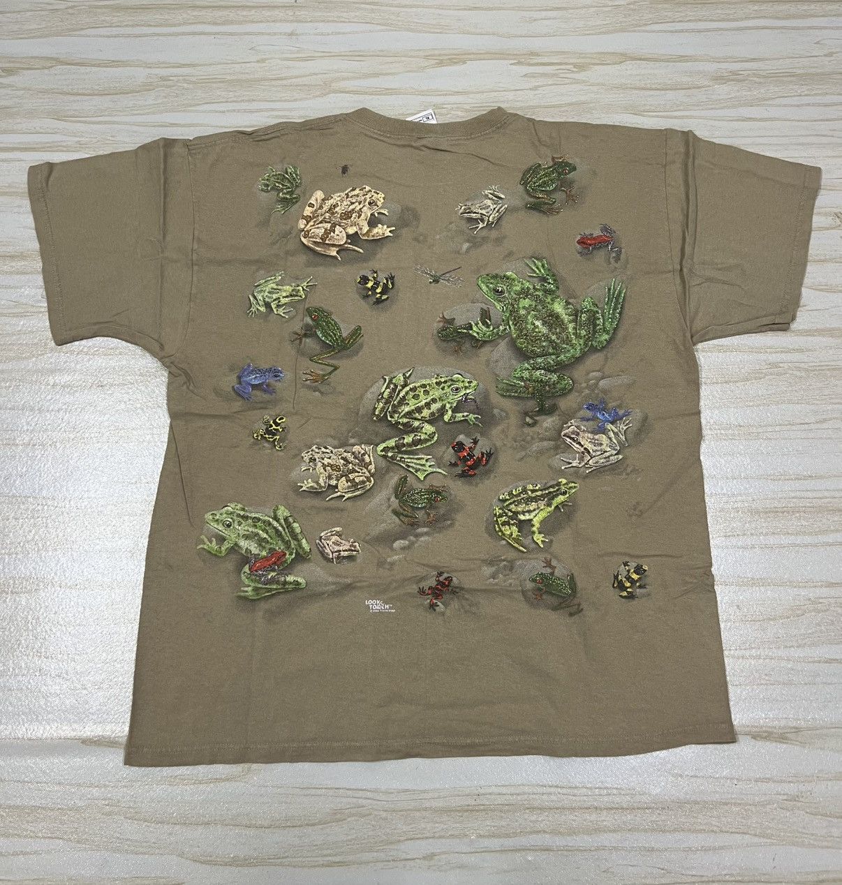 Vintage 00s Look Touch Frog-Themed Vintage T-shirt Size US XL / EU 56 / 4 - 7 Thumbnail