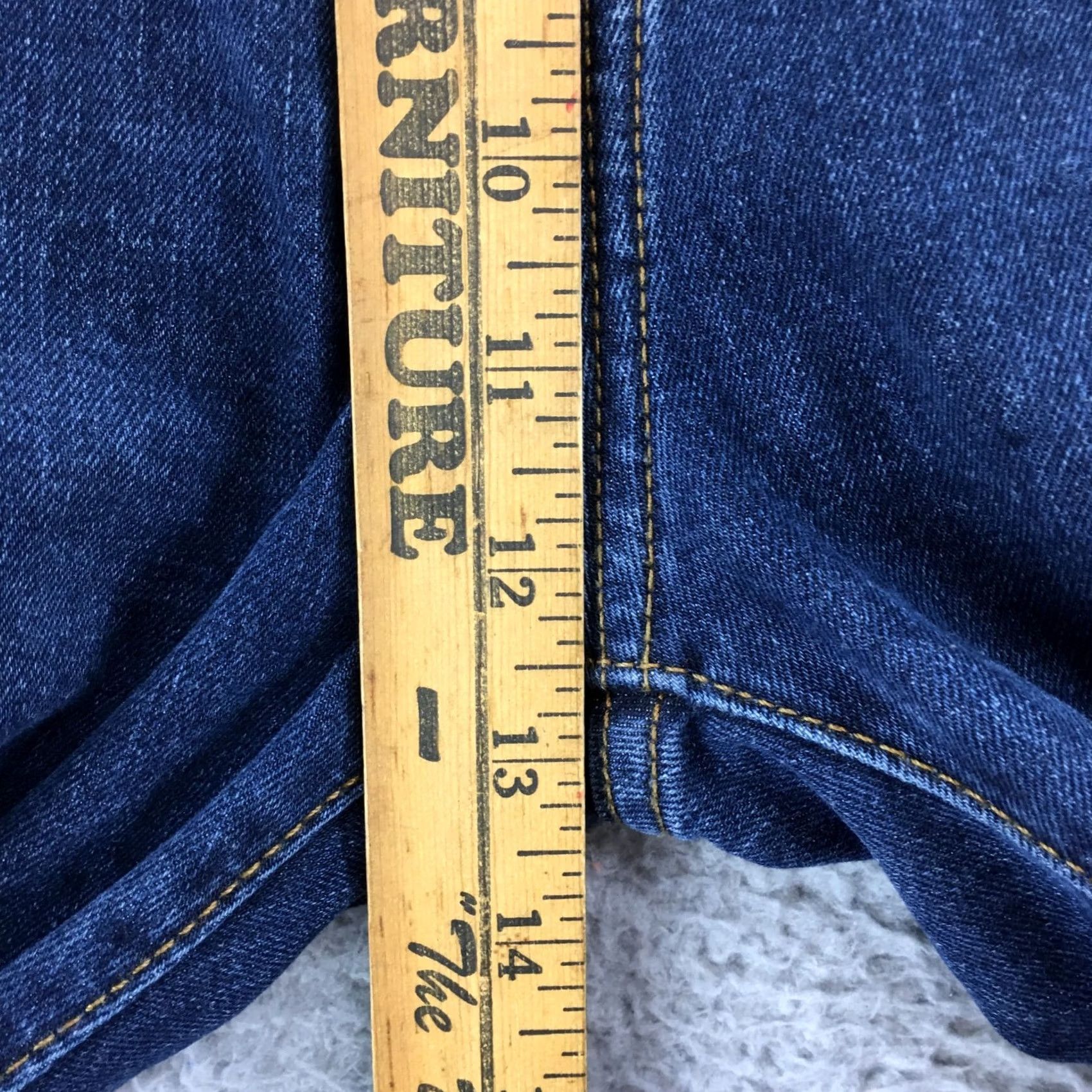 Vintage M&S Collection Jeans Mens Regular Straight Leg Blue Medium Wash Denim Zip 34x29 Size US 34 / EU 50 - 7 Thumbnail