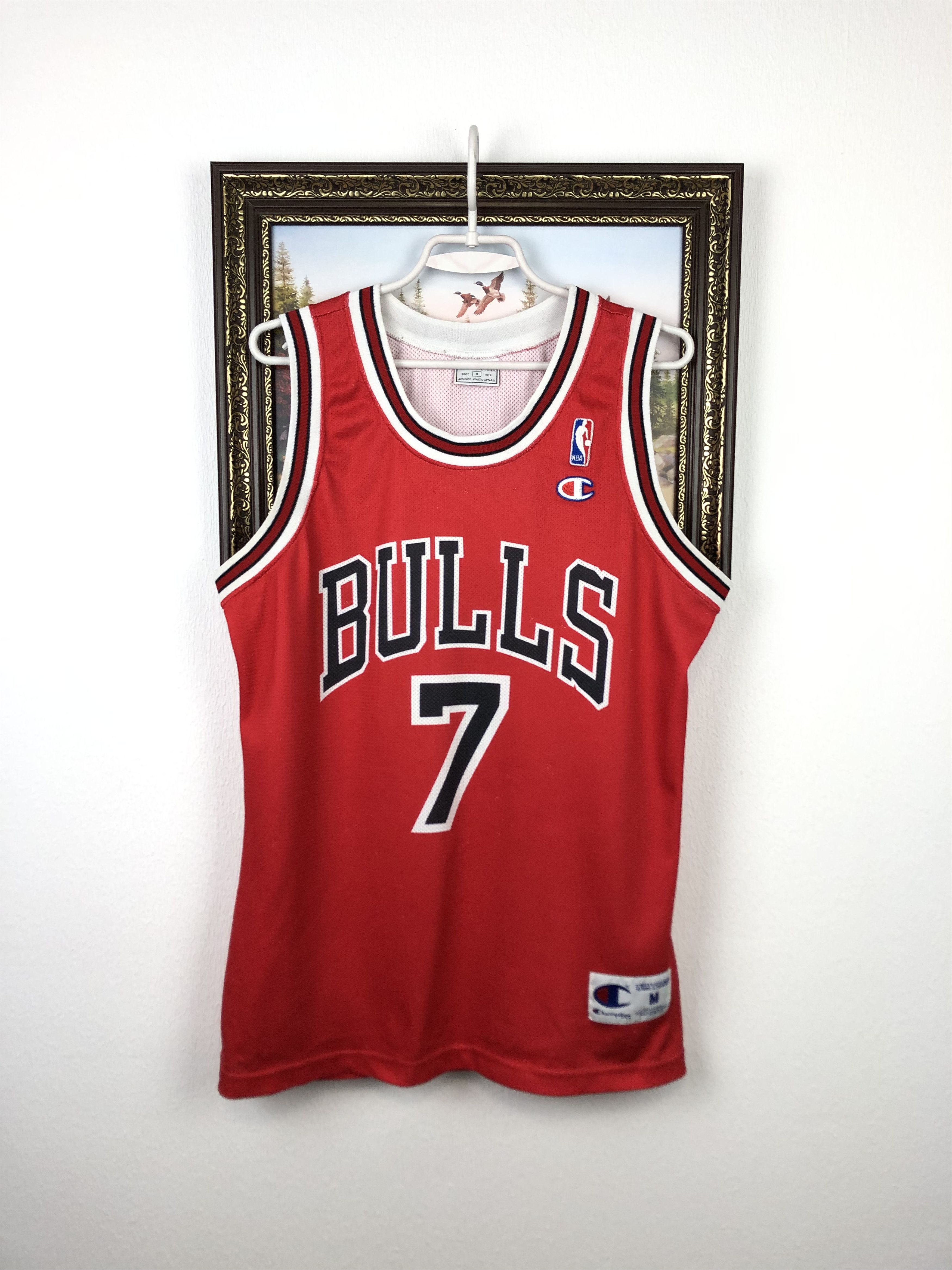 Vintage Champion Chicago Bulls Toni Kukoc Jersey NBA Tee