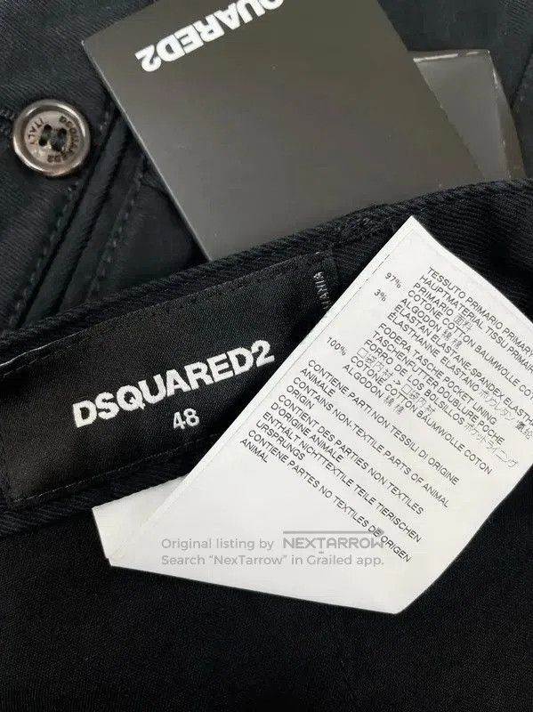 Dsquared2 DSQUARED2 Black Casual Pants for Men . Size US 26 / EU 42 - 5 Thumbnail