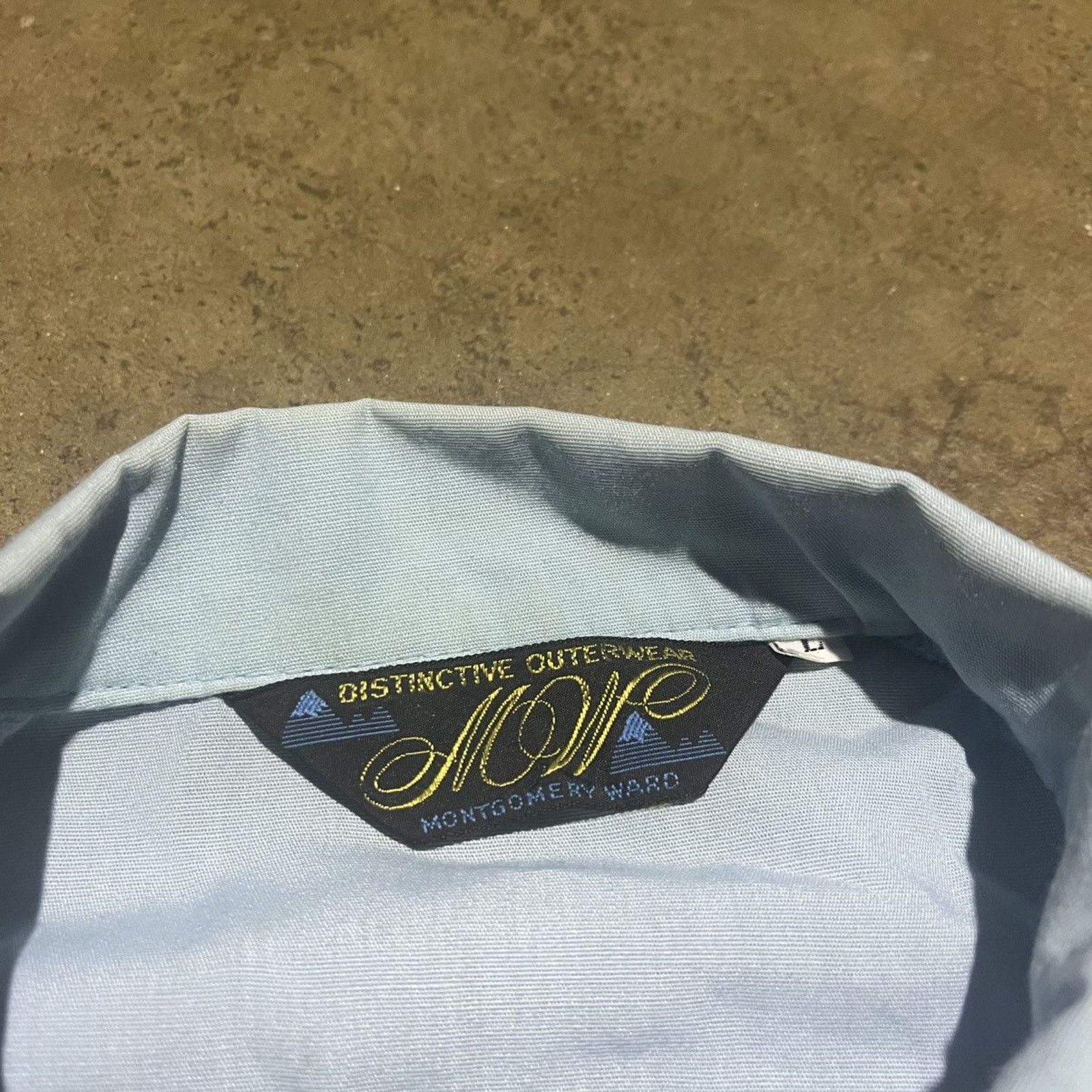 Vintage Vintage 80s Montgomery Ward Blue Light Jacket Size US L / EU 52-54 / 3 - 5 Thumbnail