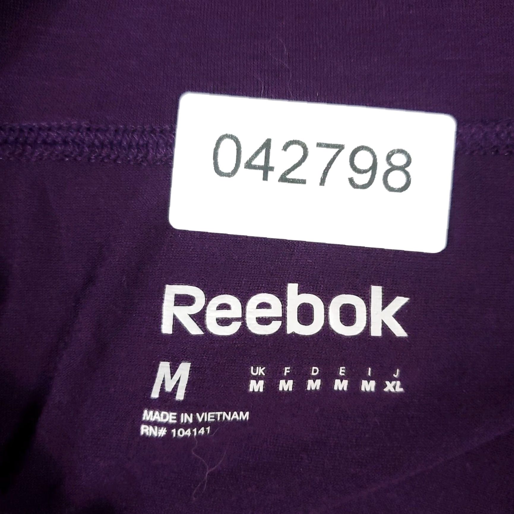 Reebok Reebok Sleeveless Cowl Neck Sweatshirt Womens Medium Purple Activewear Size M / US 6-8 / IT 42-44 - 8 Thumbnail