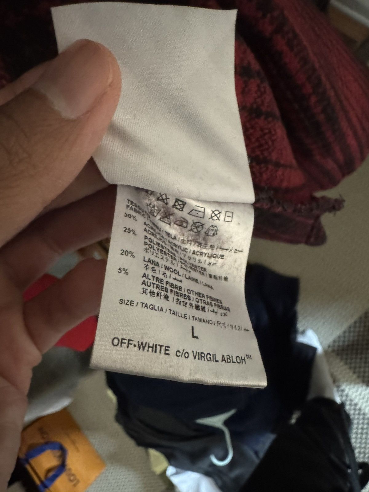 Off-White Off white flannel Size US L / EU 52-54 / 3 - 5 Thumbnail
