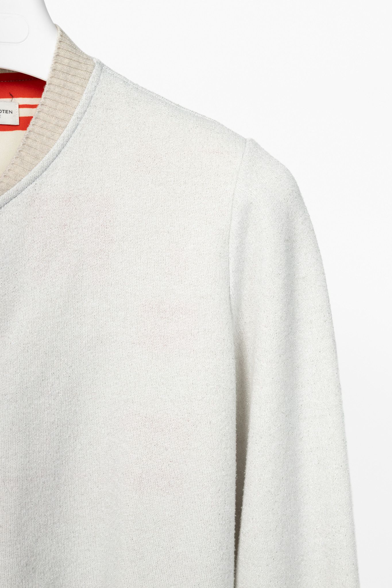 Dries Van Noten Dries Van Noten SS18 Hando Cotton-Blend Lurex-Knit Bomber Size XS / US 0-2 / IT 36-38 - 5 Thumbnail