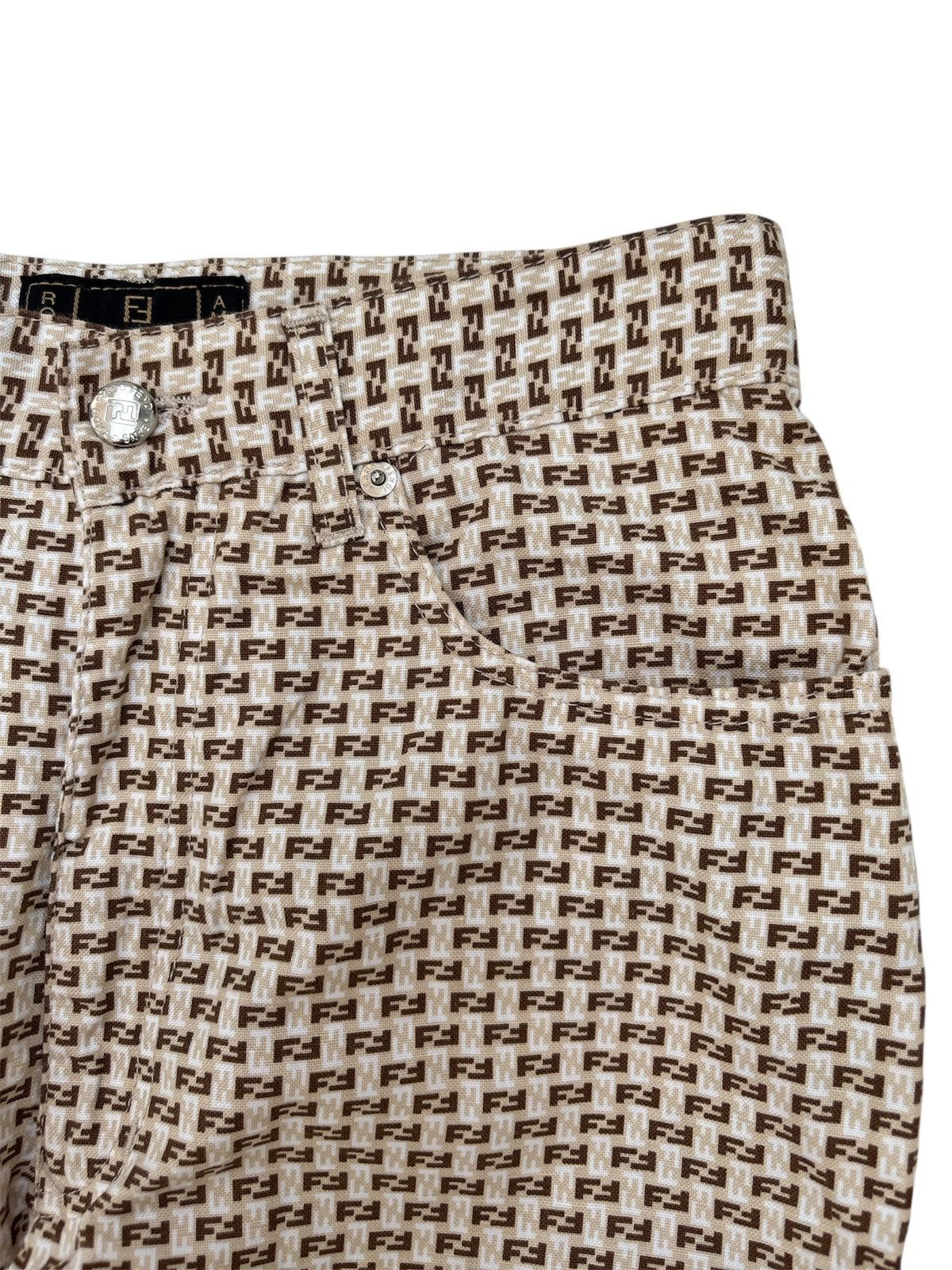 Fendi Vintage Zucca Monogram Pants Size 28" / US 6 / IT 42 - 3 Thumbnail