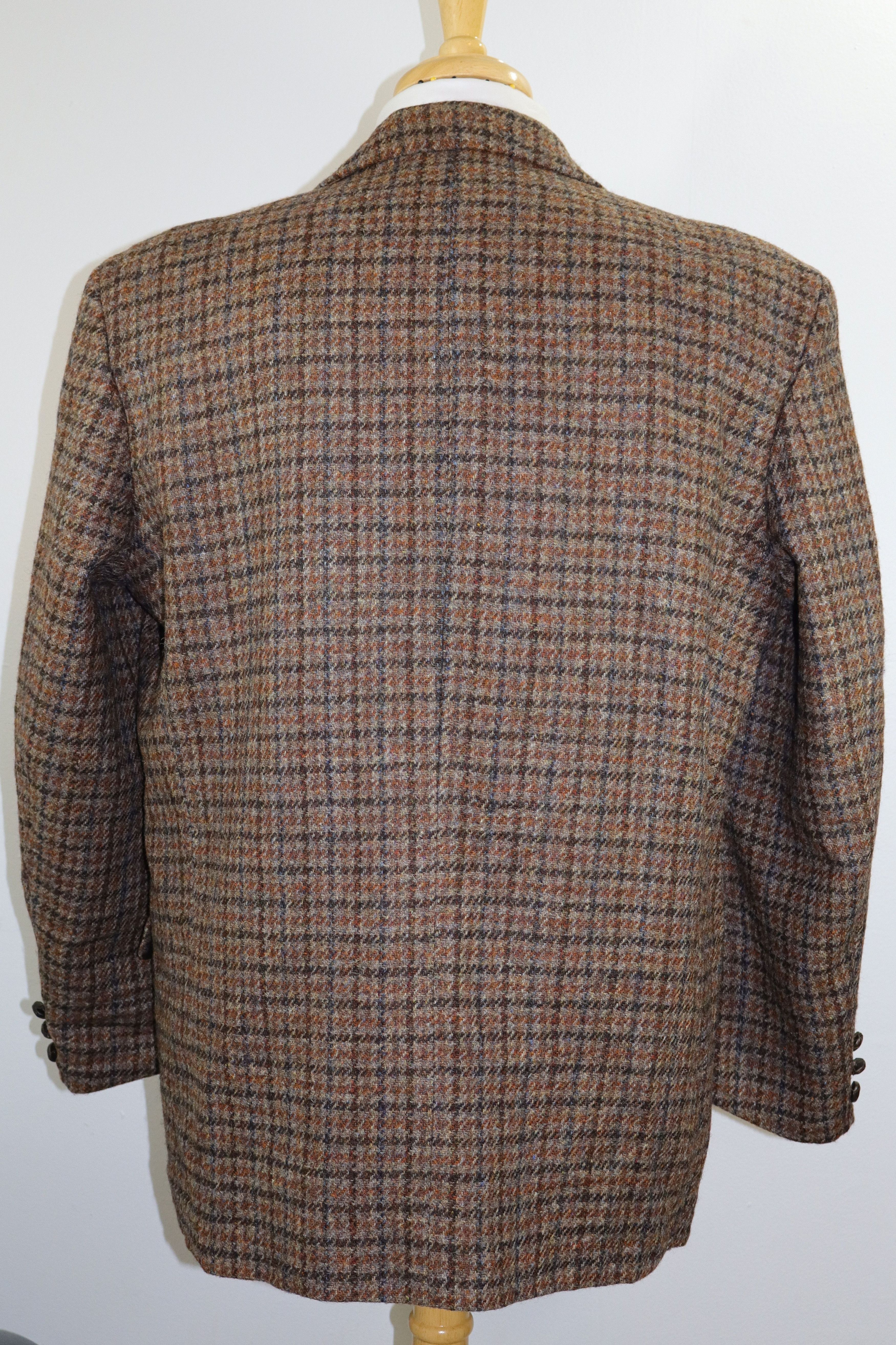 Harris Tweed 44R Vintage BECON Berlin Harris Tweed Blazer-Gun Club Check Size 44R - 6 Thumbnail