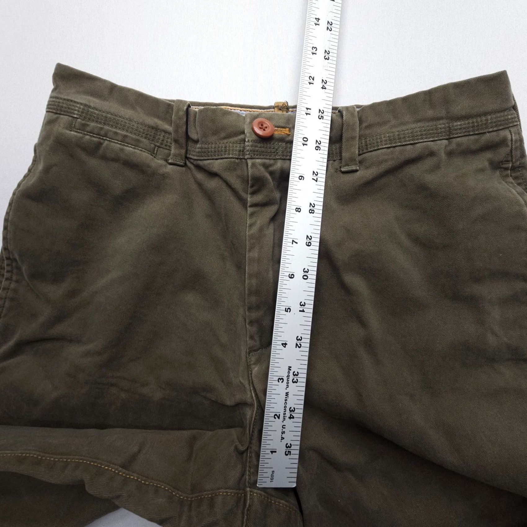 Timberland Timberland Chino Pants Mens 32 x 30 Regular Green Twill 5-Pocket Casual Workwear Jeans Style Boys Size US 32 / EU 48 - 6 Thumbnail