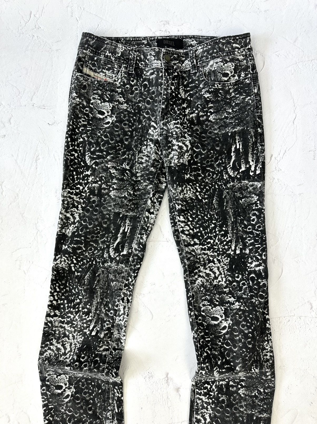 Diesel × Vintage Y2K Diesel Vintage Printed Women’s Jeans Pants Size 28" / US 6 / IT 42 - 3 Thumbnail