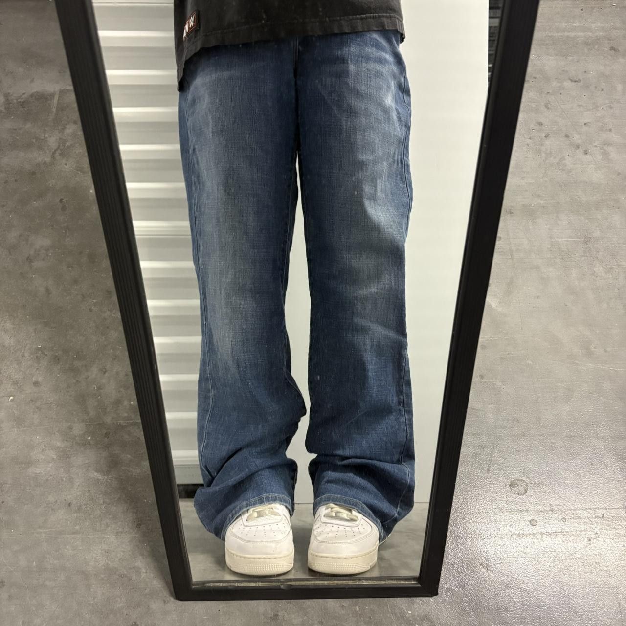Levi's × Vintage Crazy Vintage Y2K/2000s Baggy Wideleg Bootcut Levis 529 Dark Wash Denim Jeans! Size US 34 / EU 50 - 1 Thumbnail