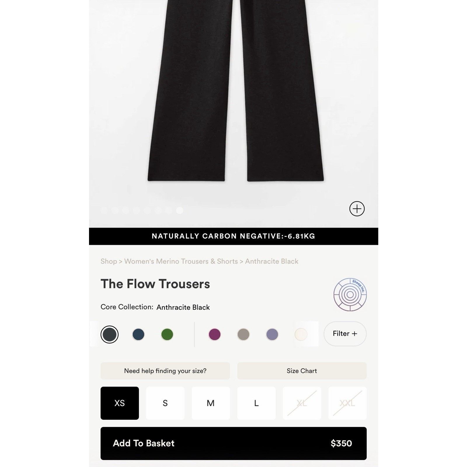 Other Sheep Inc Flow Trousers Size XS NWT Retail *$350* Size 27" / US 4 / IT 40 - 2 Thumbnail