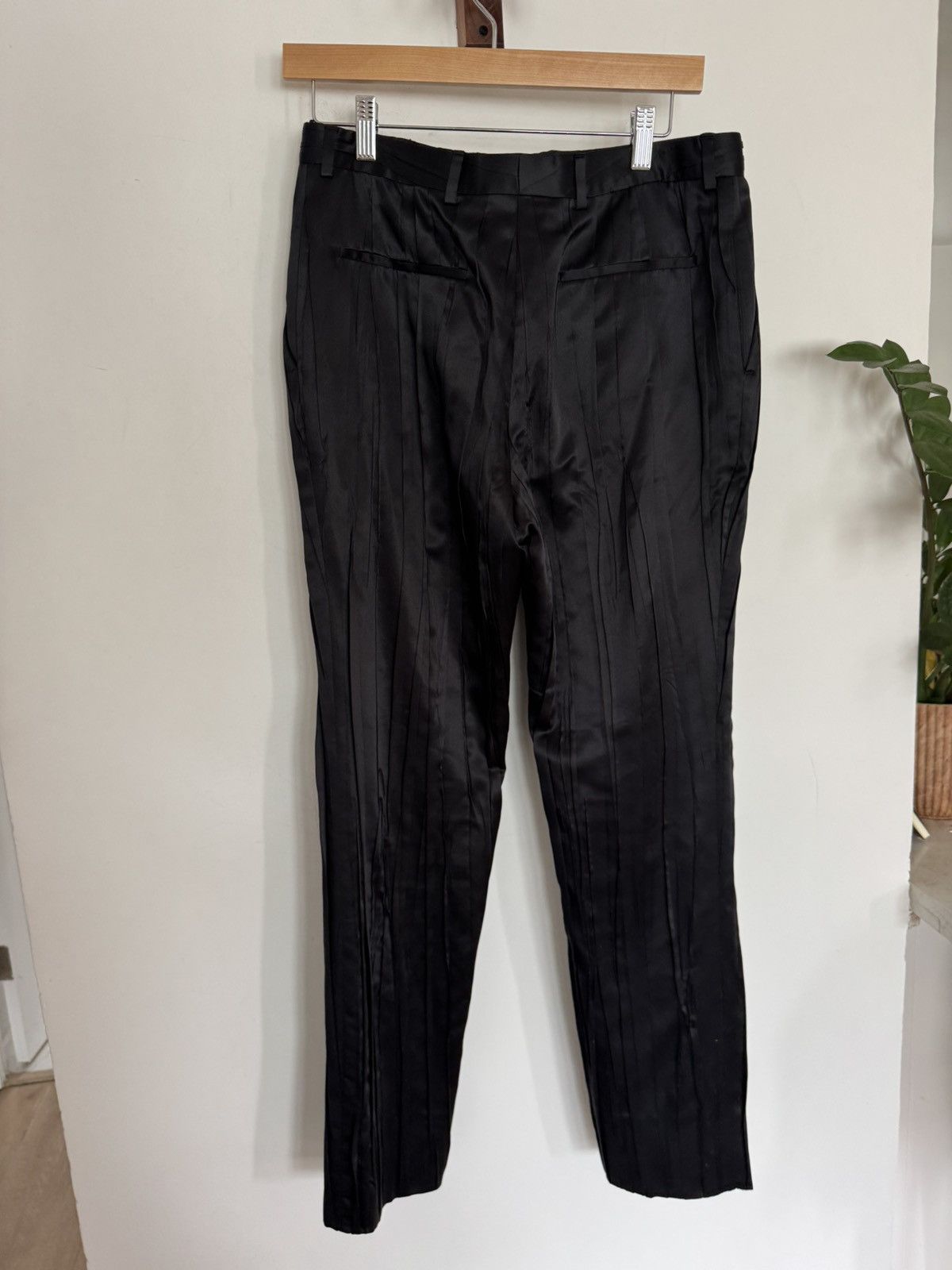 Saint Laurent Paris Silk Pleated Trousers Runway Size US 30 / EU 46 - 3 Thumbnail