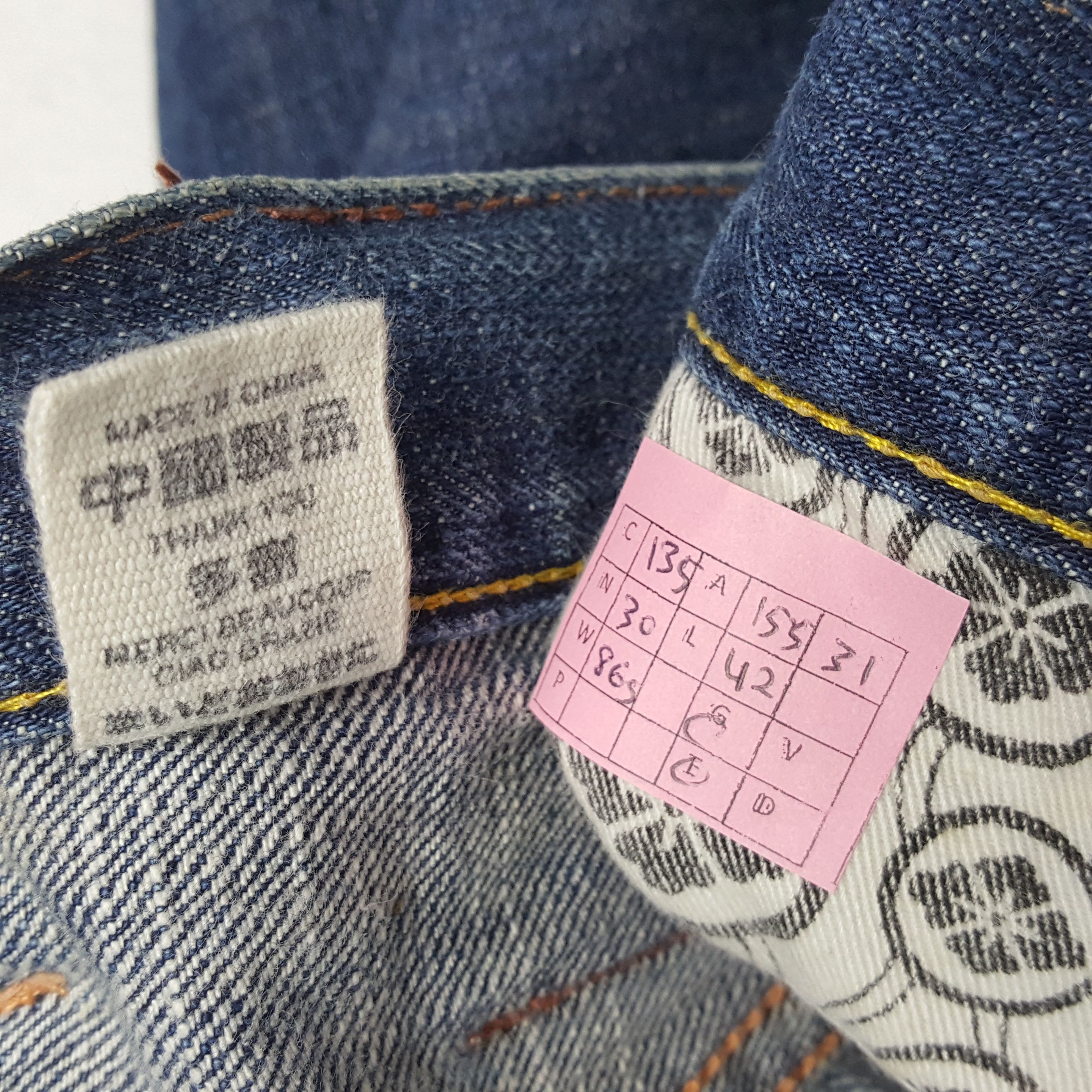 Evisu × Japanese Brand × Vintage EVISU Japanese Brand Streetwear Custom Daicock Jeans Size US 31 - 14 Thumbnail