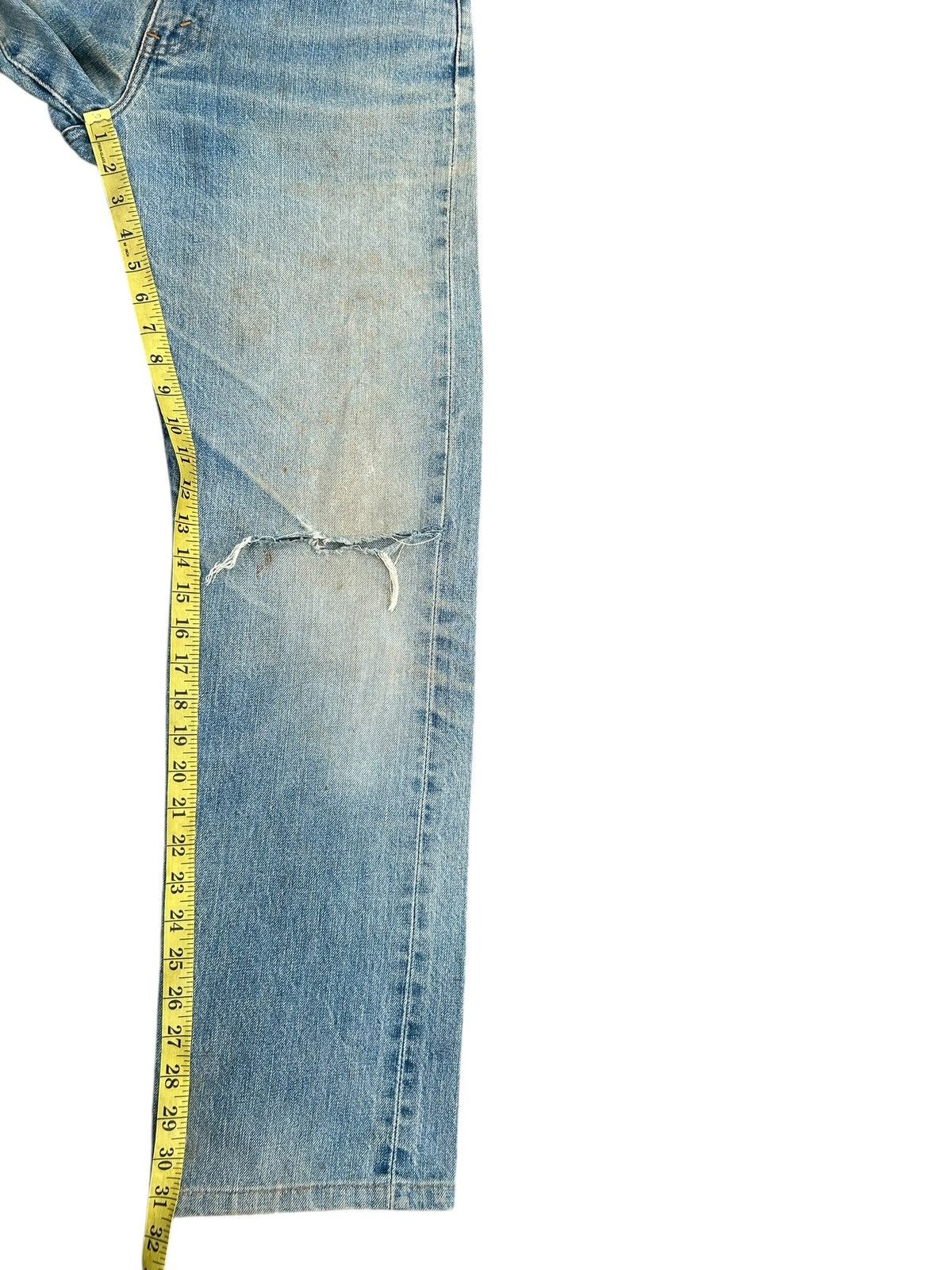 Kapital Thrashed Vintage Levis big E Selvedge Denim Jeans Size US 32 / EU 48 - 24 Thumbnail