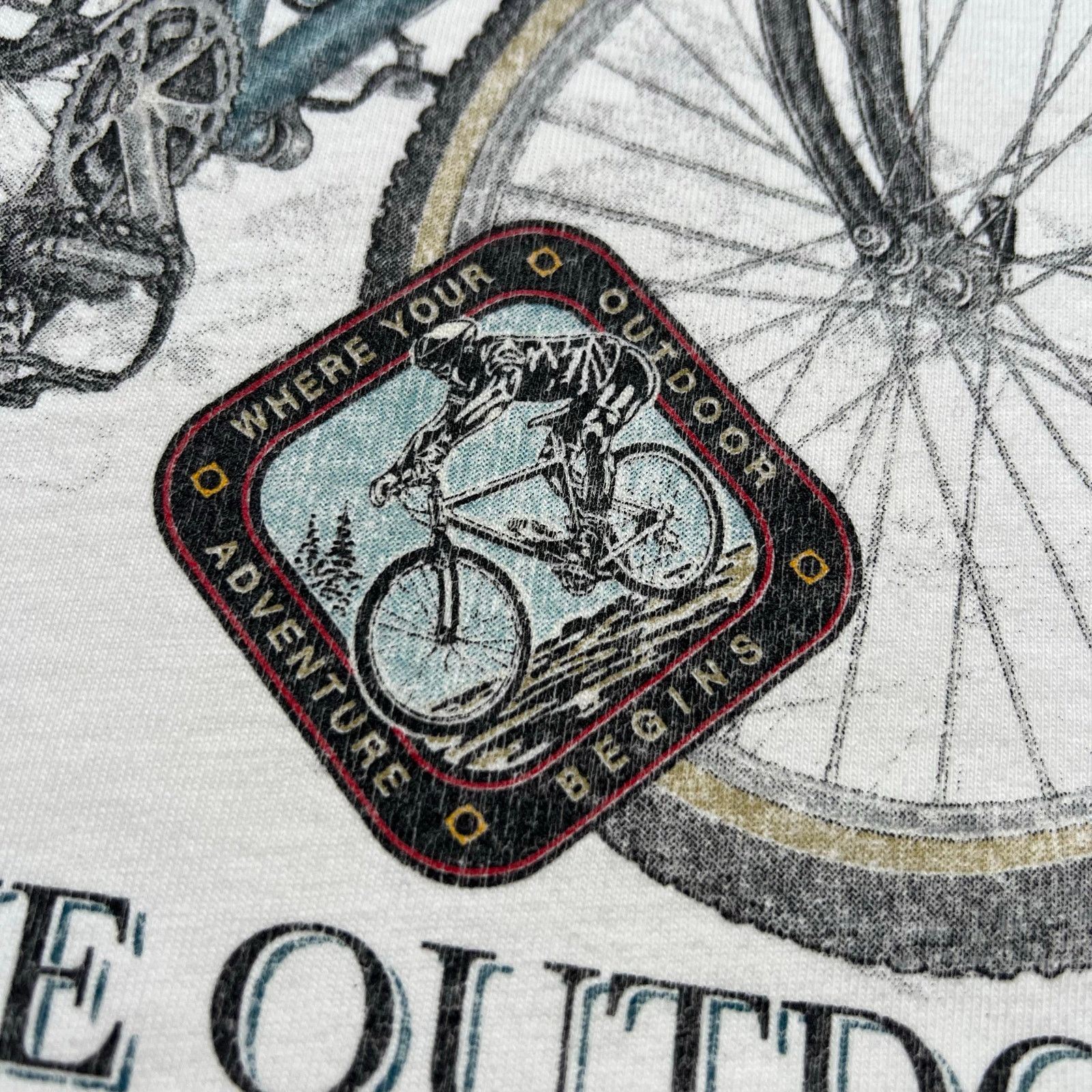Vintage Vintage 90s North American Wilderness T shirt Outdoors Sz L Size US L / EU 52-54 / 3 - 3 Thumbnail