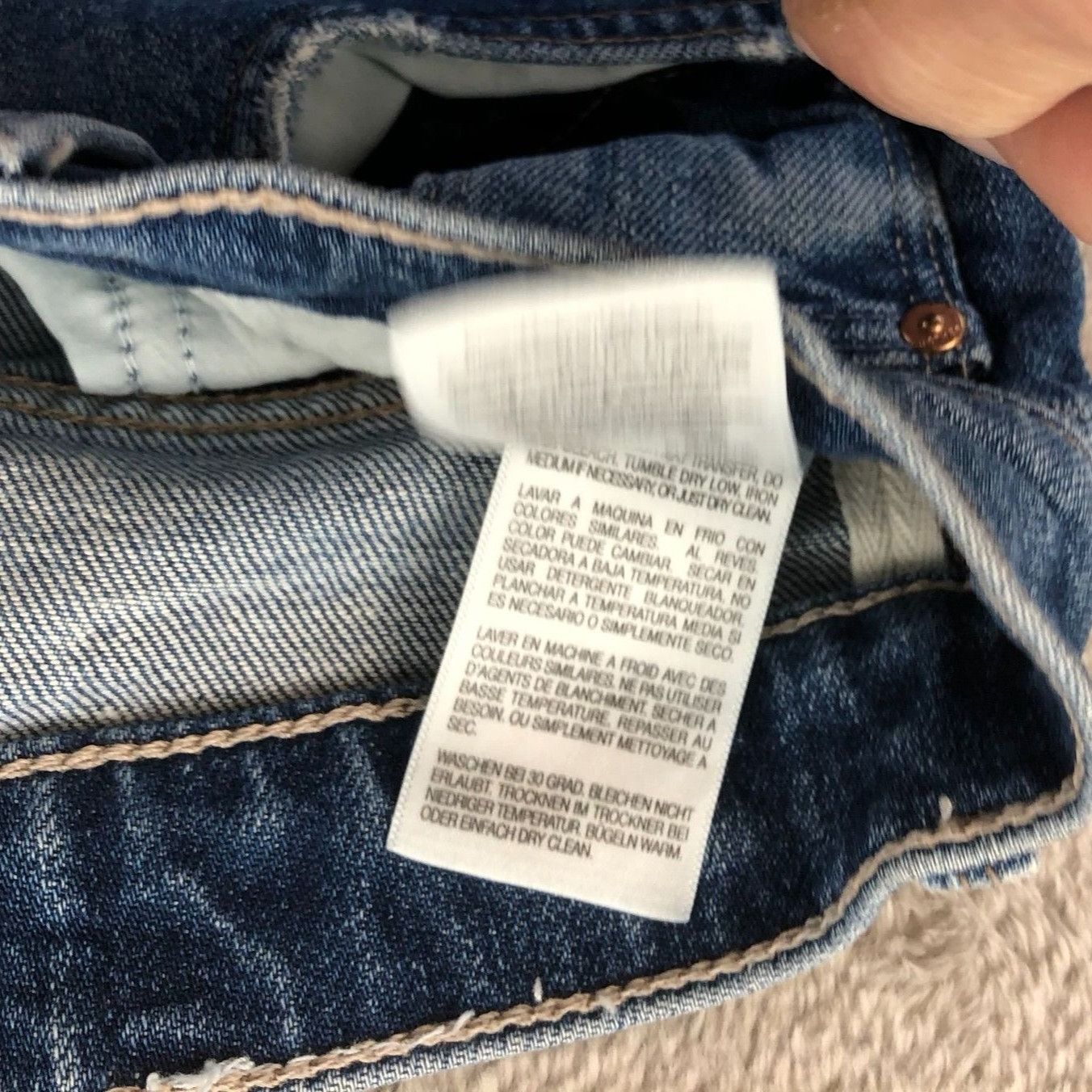 MOTHER Mother Women Jeans 26 Straight Leg Superior Blue Denim Butto Size 26" / US 2 / IT 38 - 11 Thumbnail