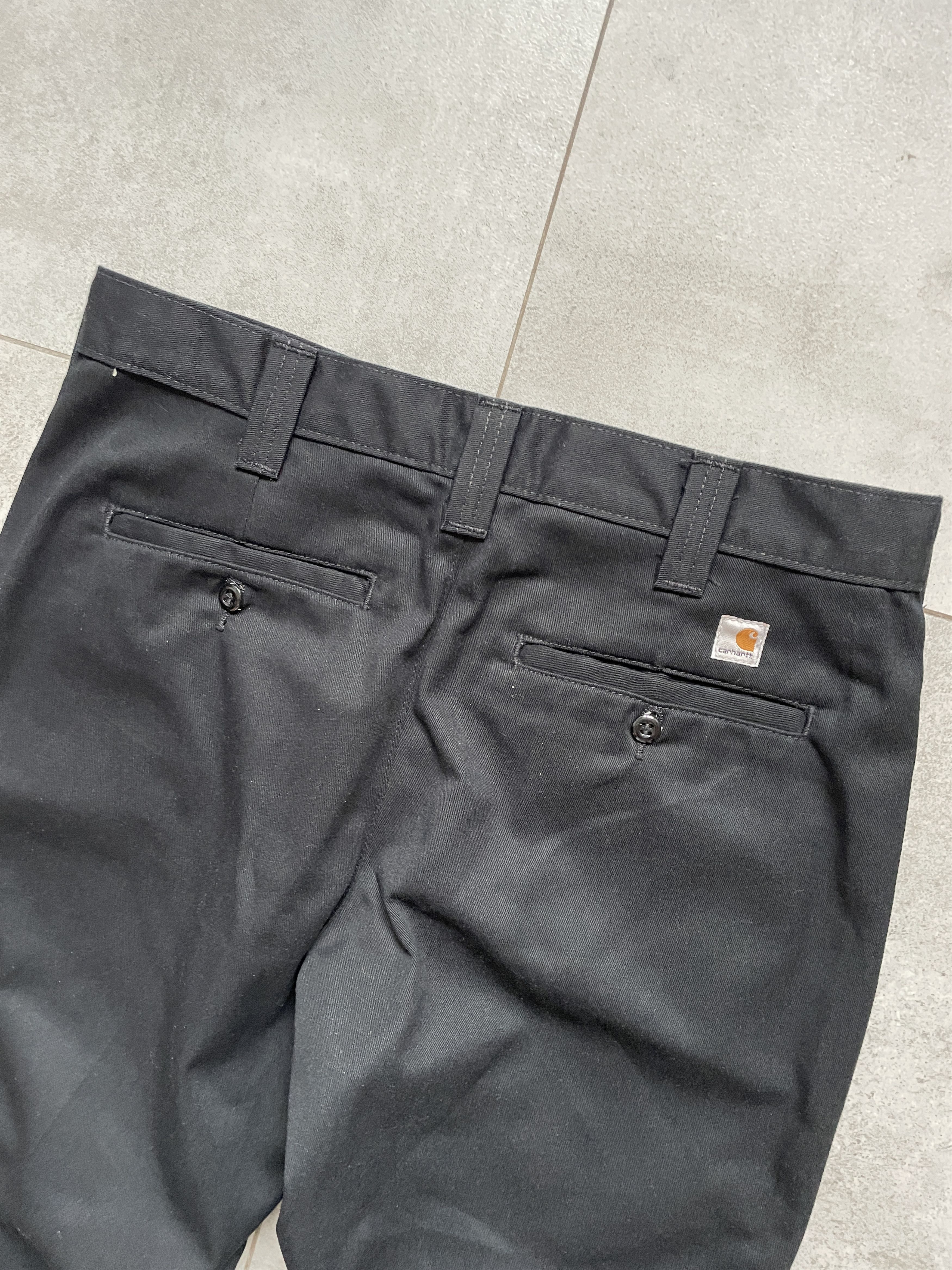 Carhartt CARHARTT BLACK BLENDED TWIL FLARED PANTS Size US 31 - 2 Thumbnail