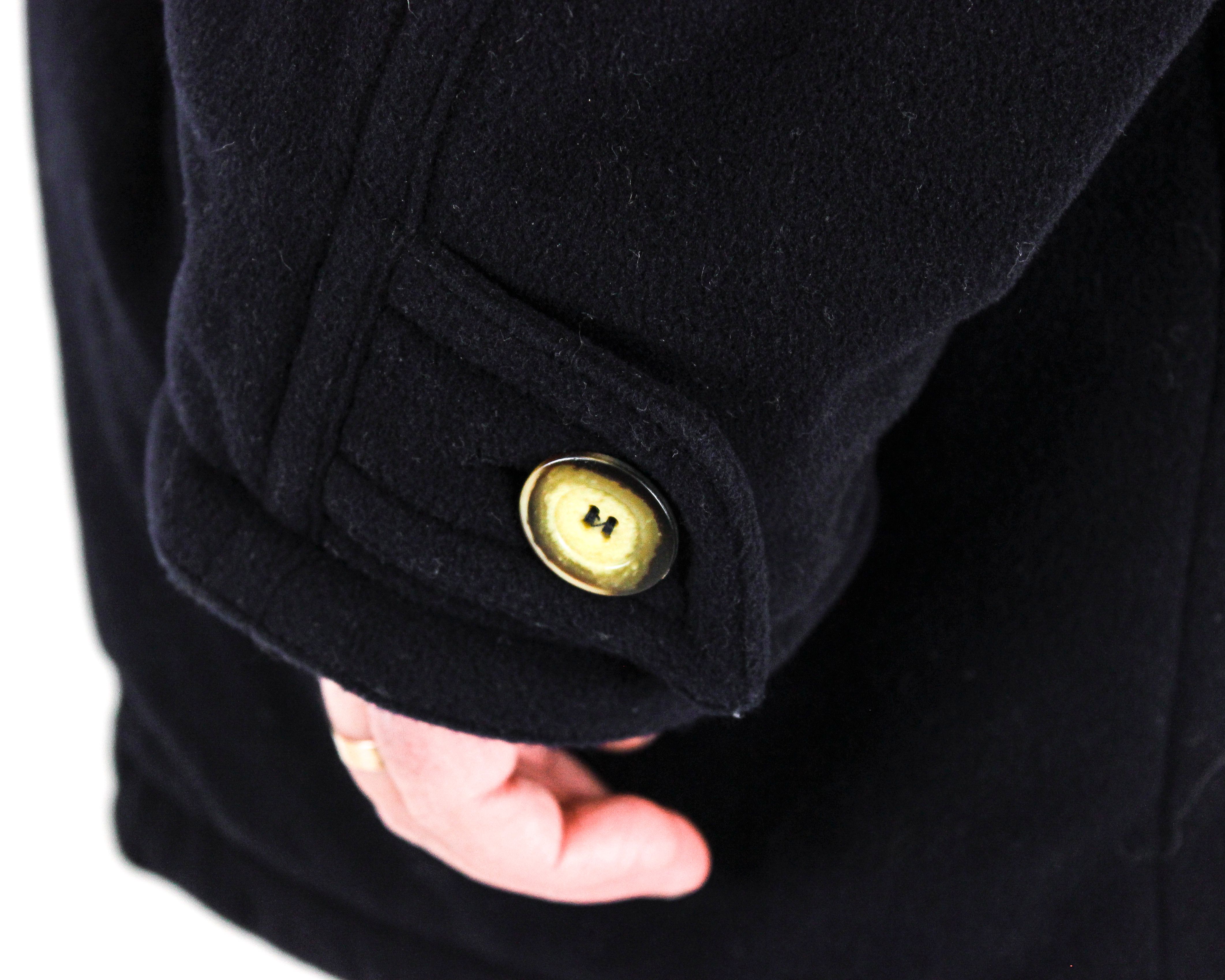 Vintage Malenkow Men L Wool Cashmere Jacket Pea Coat EU 52 Winter Size US L / EU 52-54 / 3 - 4 Thumbnail