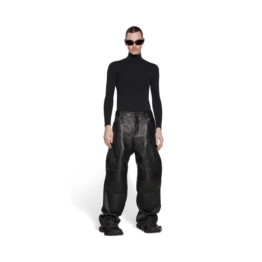 Balenciaga o1tr1nto0426 Biker Baggy Pants in Black Size US 36 / EU 52 - 2 Thumbnail