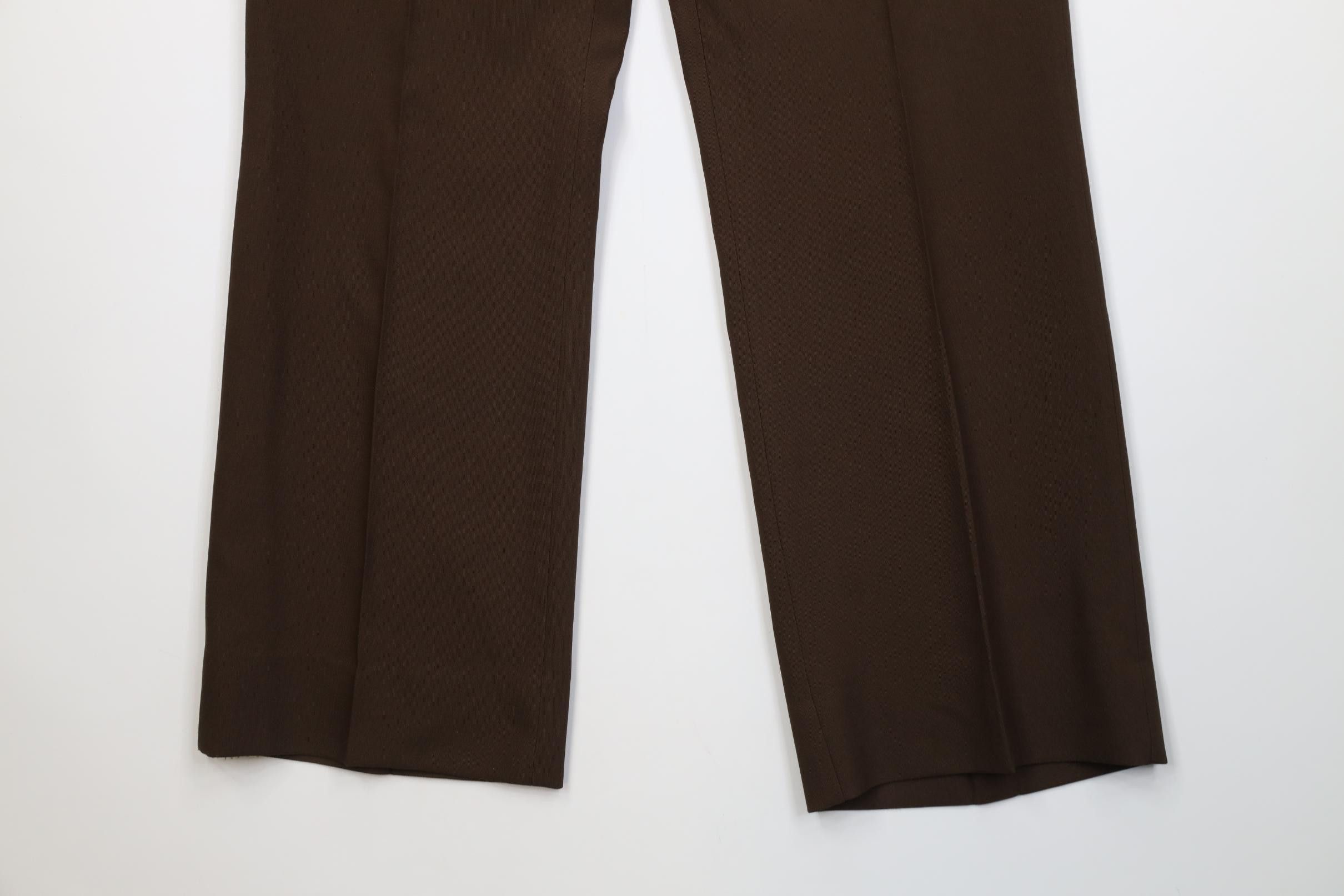 Vintage Vintage 70s Streetwear Bell Bottoms Chino Pants Brown USA Size US 34 / EU 50 - 3 Thumbnail