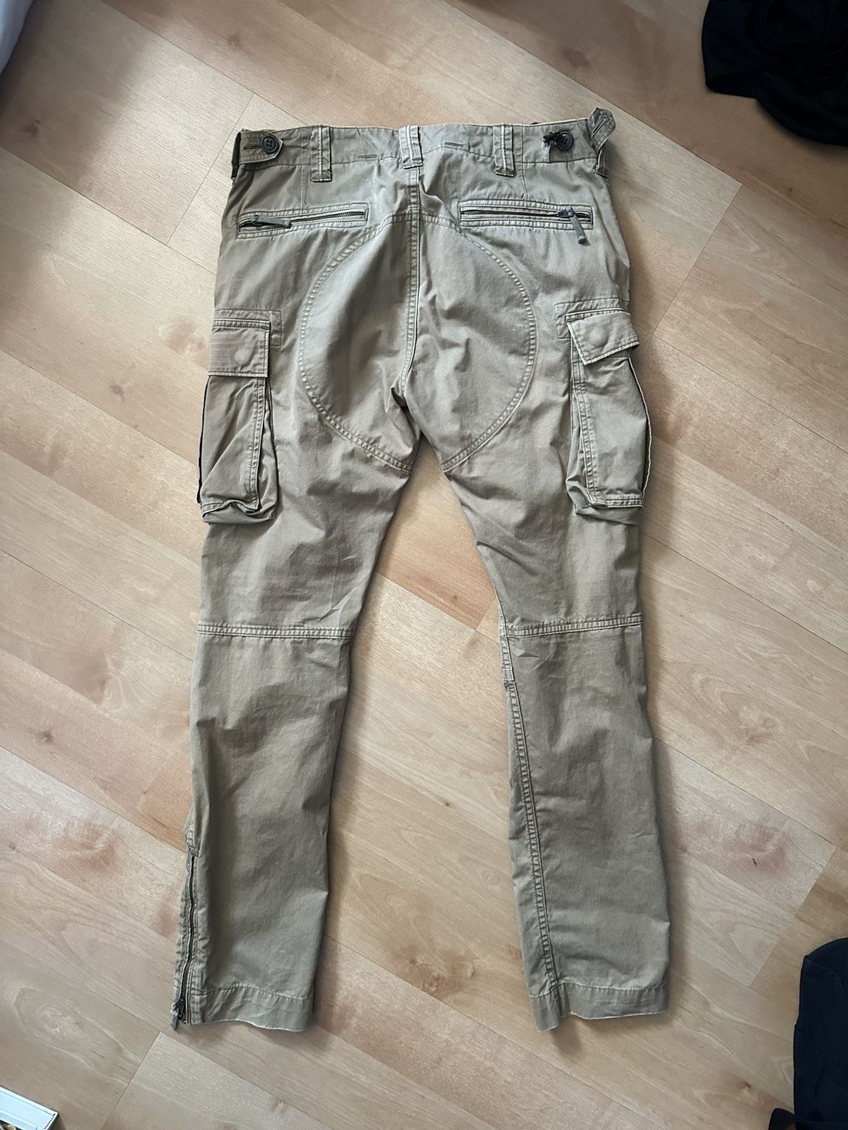 RRL Ralph Lauren RRL khaki cargo military pant Size US 29 - 2 Thumbnail