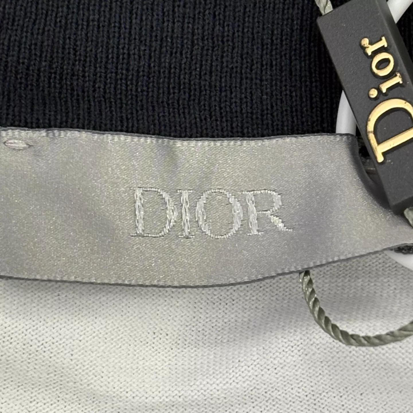 Dior DIOR b/w colorblocked embroidered logo s/s T-shirt Size US XL / EU 56 / 4 - 3 Thumbnail