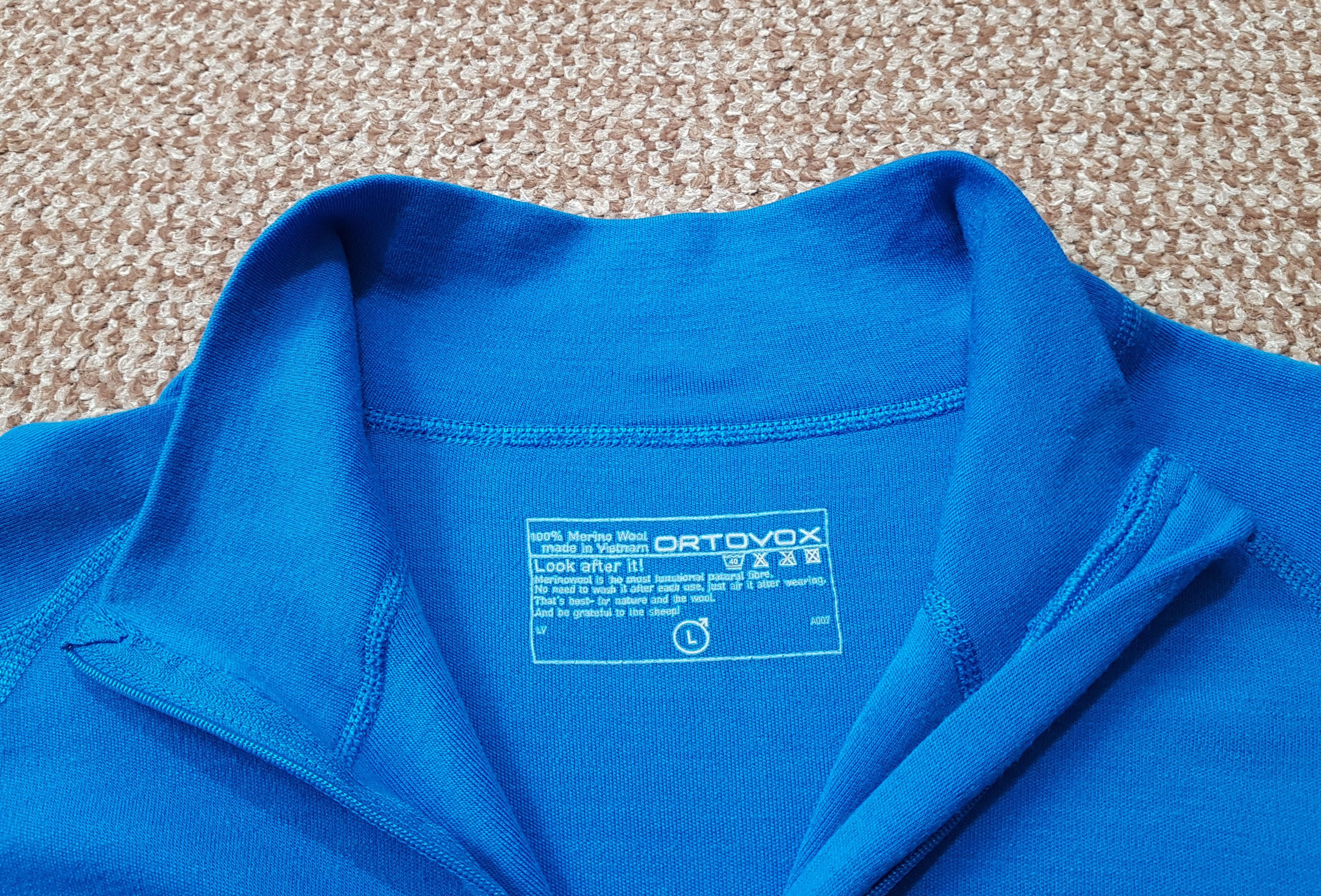 ORTOVOX Ortovox Merino Men's Long Sleeve Base Layer Zip Neck sz L Size US L / EU 52-54 / 3 - 7 Thumbnail
