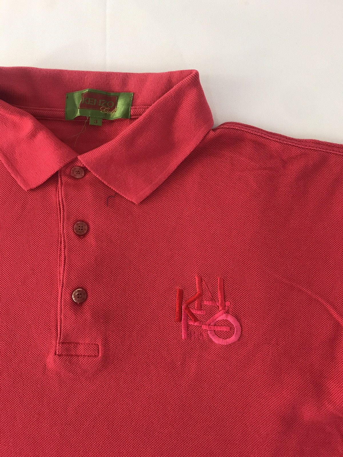 Kenzo Kenzo Golf Minimalist Emboidery Logo Pocket Design Polo Tee Size US L / EU 52-54 / 3 - 4 Thumbnail