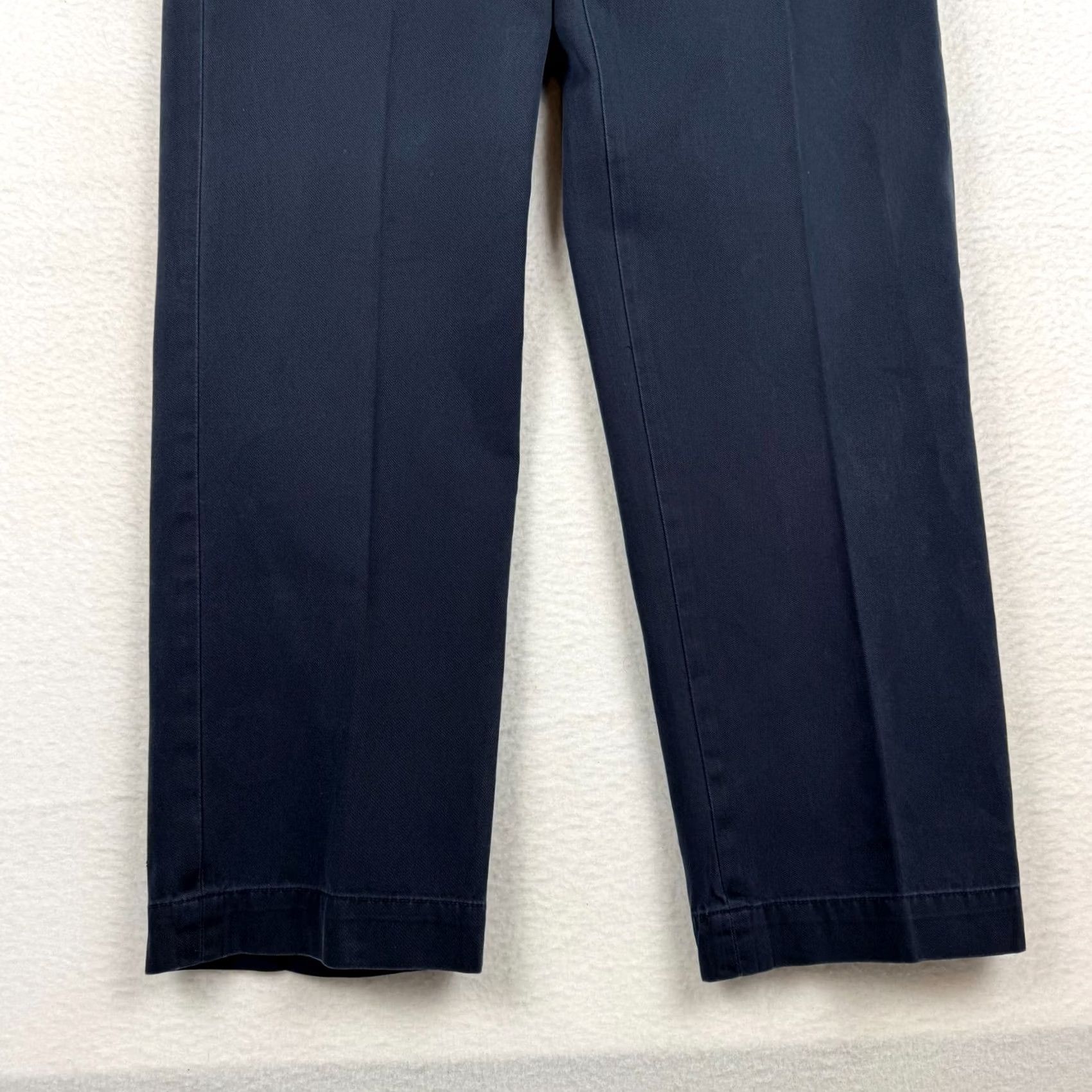 Polo Ralph Lauren VINTAGE Polo Ralph Lauren Pants Men's 35x32 Navy Blue Khakis Casual Straight 90s Size US S / EU 44-46 / 1 - 3 Thumbnail