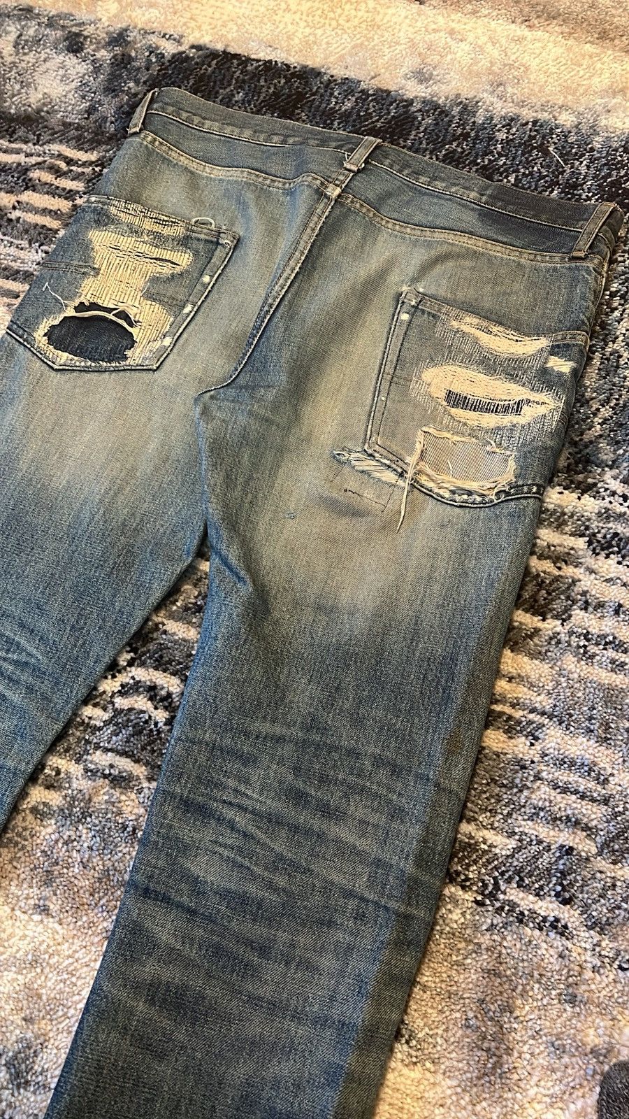 Jun Takahashi × Undercover Undercover AW05 Skull Denim Size US 32 / EU 48 - 3 Thumbnail