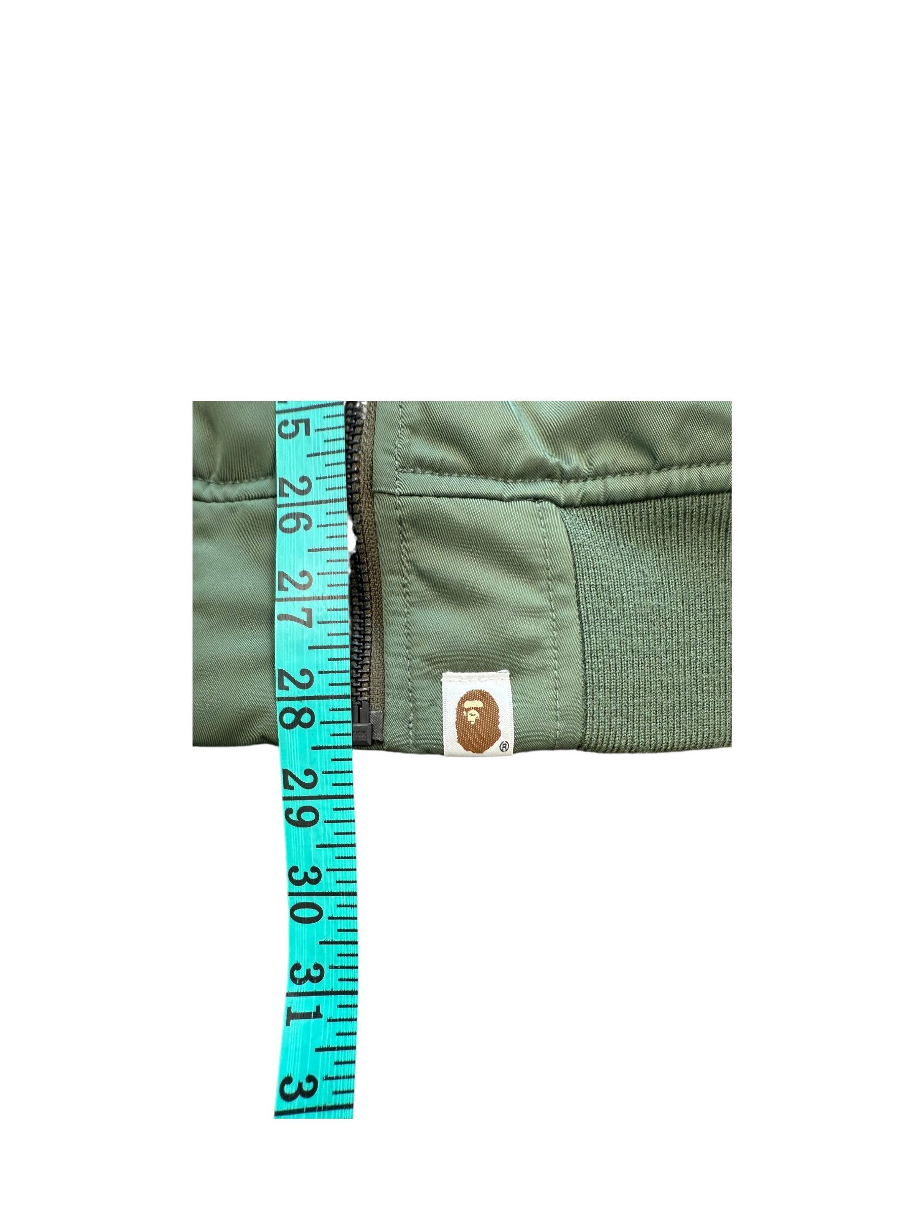 Bape BAPE Back Shark MA1 Bomber Jacket Olive Size US L / EU 52-54 / 3 - 6 Thumbnail