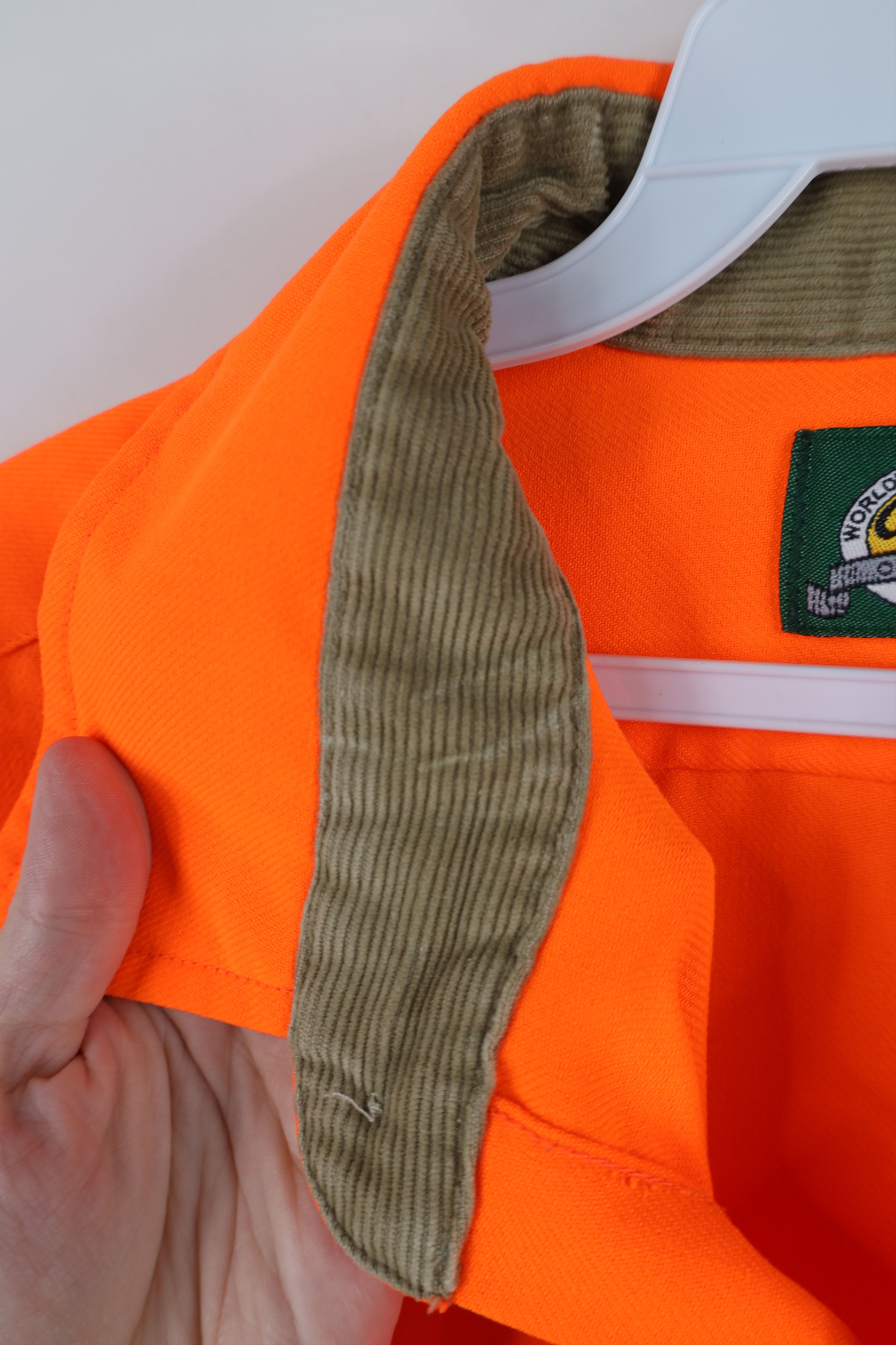 Cabelas Vintage 90s Cabelas Collared Button Shirt Blaze Orange USA Size US XXL / EU 58 / 5 - 12 Thumbnail