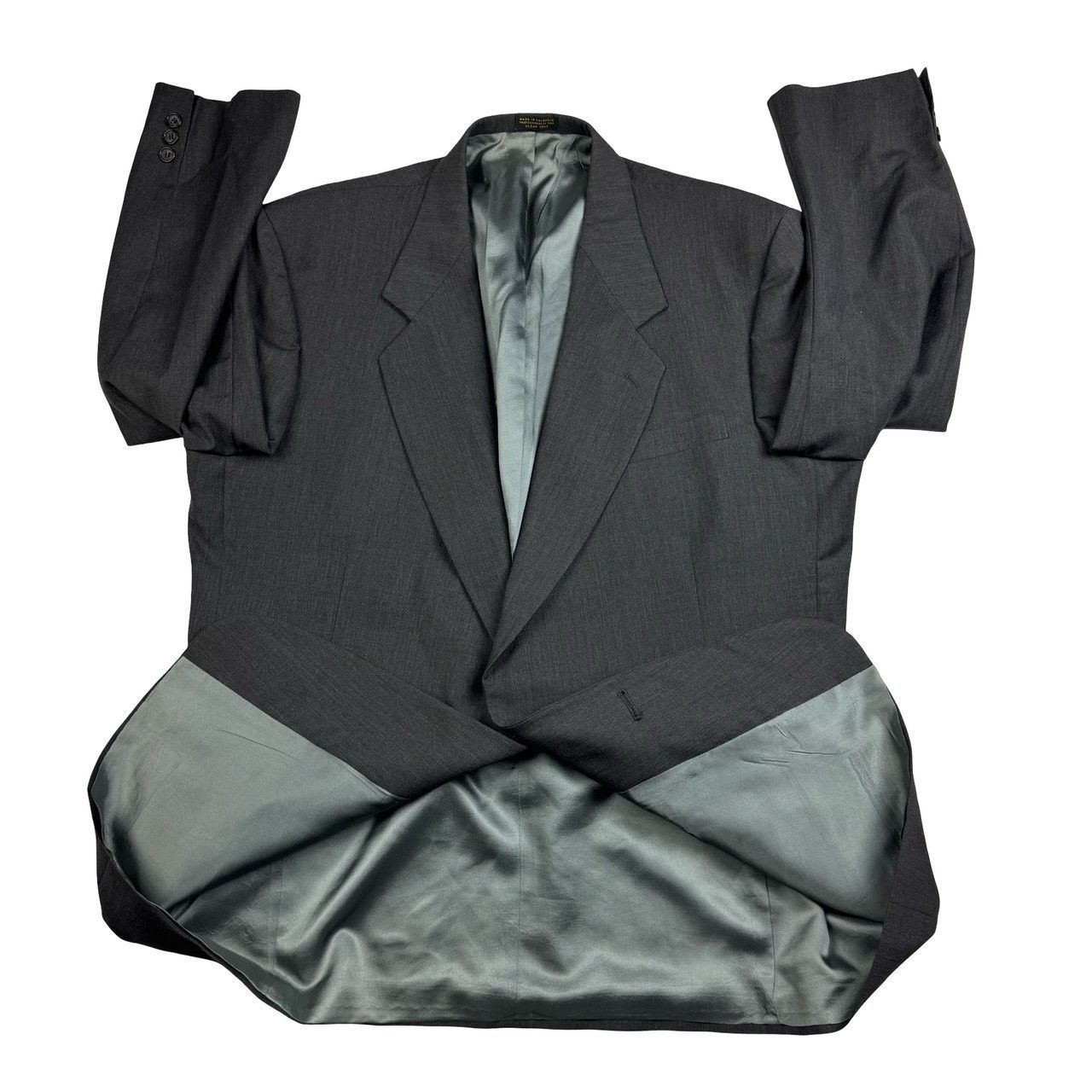 Oscar De La Renta Oscar De La Renta Men's Wool 2-Button Blazer Jacket Gray • 4 Size 46R - 3 Thumbnail