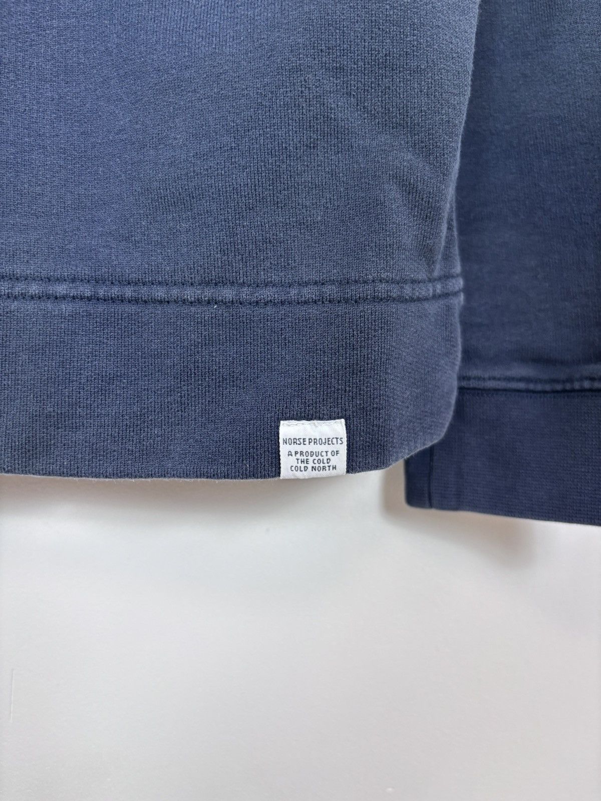 Norse Projects Norse Projects Men’s Magne Half Zip Compact Navy Sweatshirt Size US M / EU 48-50 / 2 - 7 Thumbnail